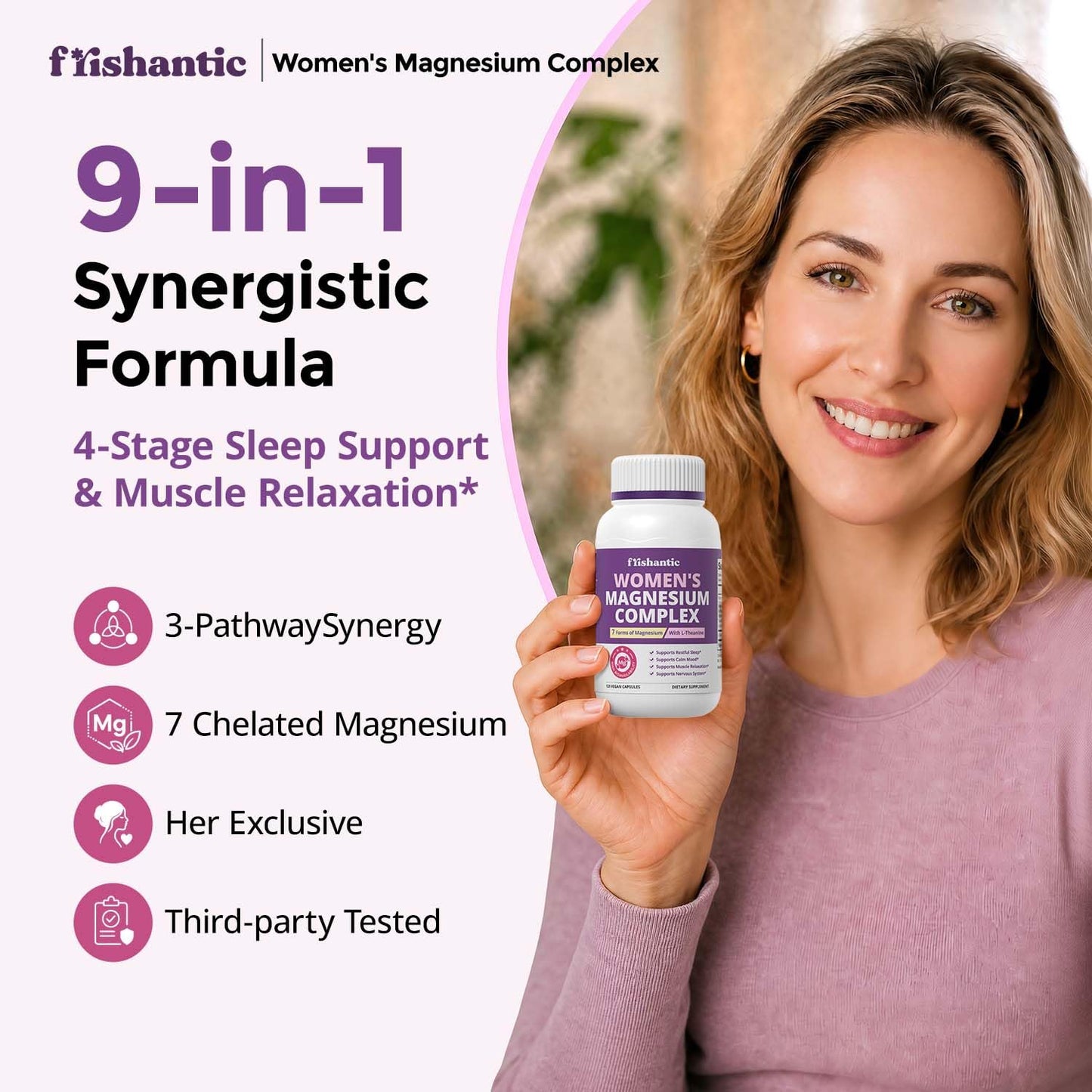 Frishantic Magnesium Complex for Women Capsules 120 Count