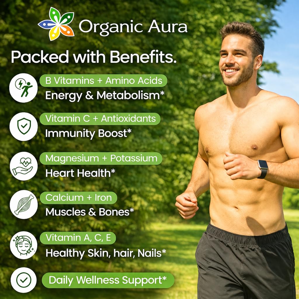 Organic Aura International Moringa Capsules, 240 Capsules