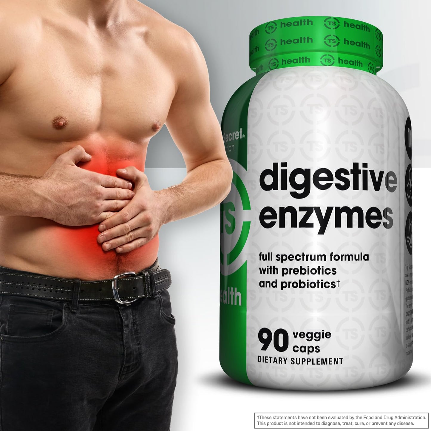 Top Secret Nutrition Digestive Enzymes 90 Capsules