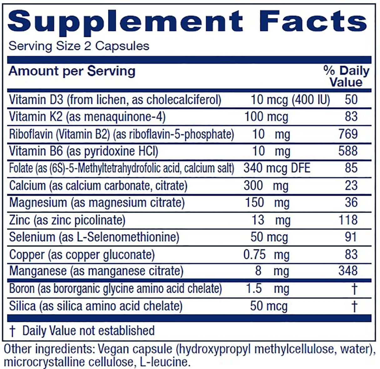 Vitanica OsteoBlend Bone Support Capsules, 240 Count