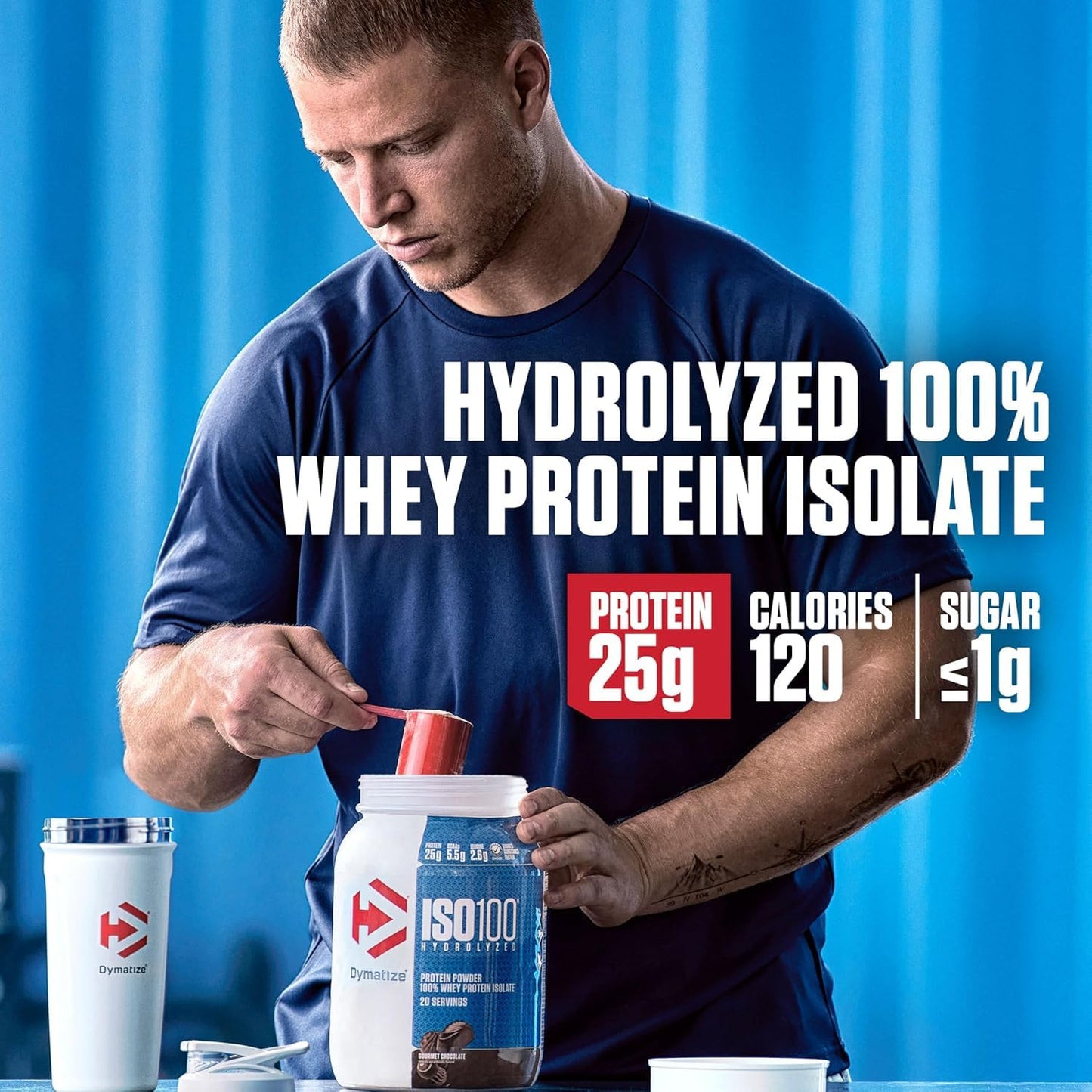 Dymatize ISO 100 Whey Protein Powder Vanilla, 80 Servings, 5 lb