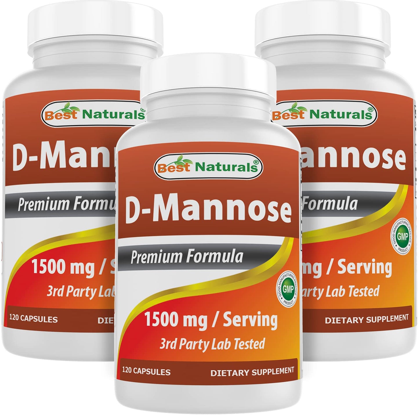 Best Naturals D-Mannose 1500 mg Capsules, 360 Count