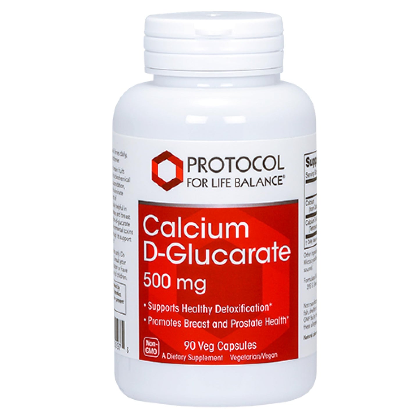 Protocol for Life Balance Calcium D-Glucarate 500mg Veg Capsules, 90 Count