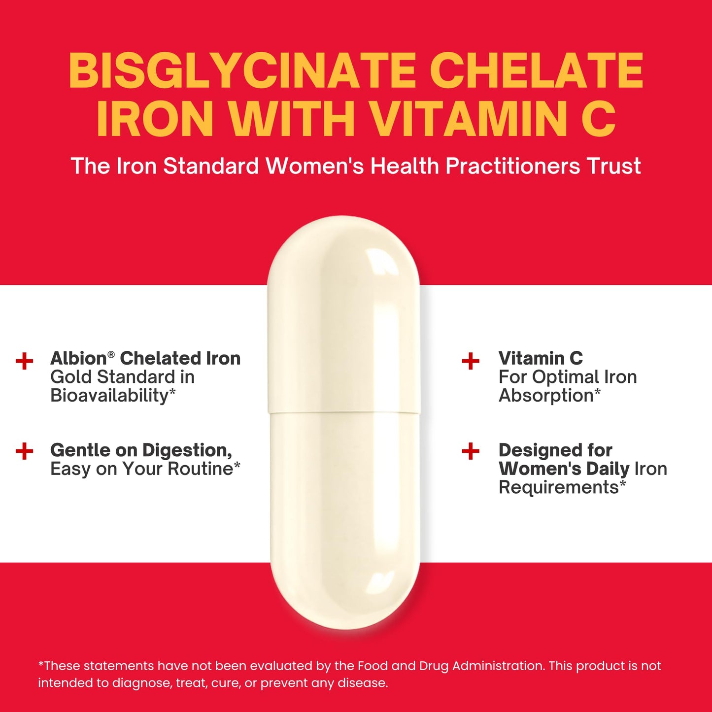 Zaytun Vitamins Iron + Vitamin C Capsules, 60 Capsules