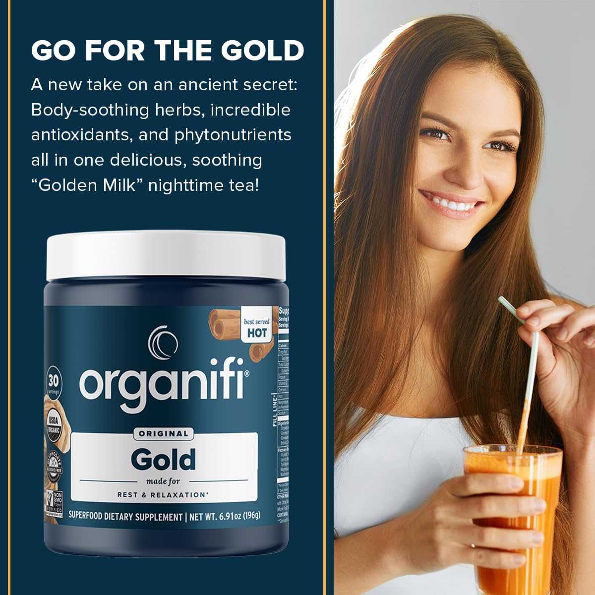 Organifi Gold Superfood Powder 6.98 oz