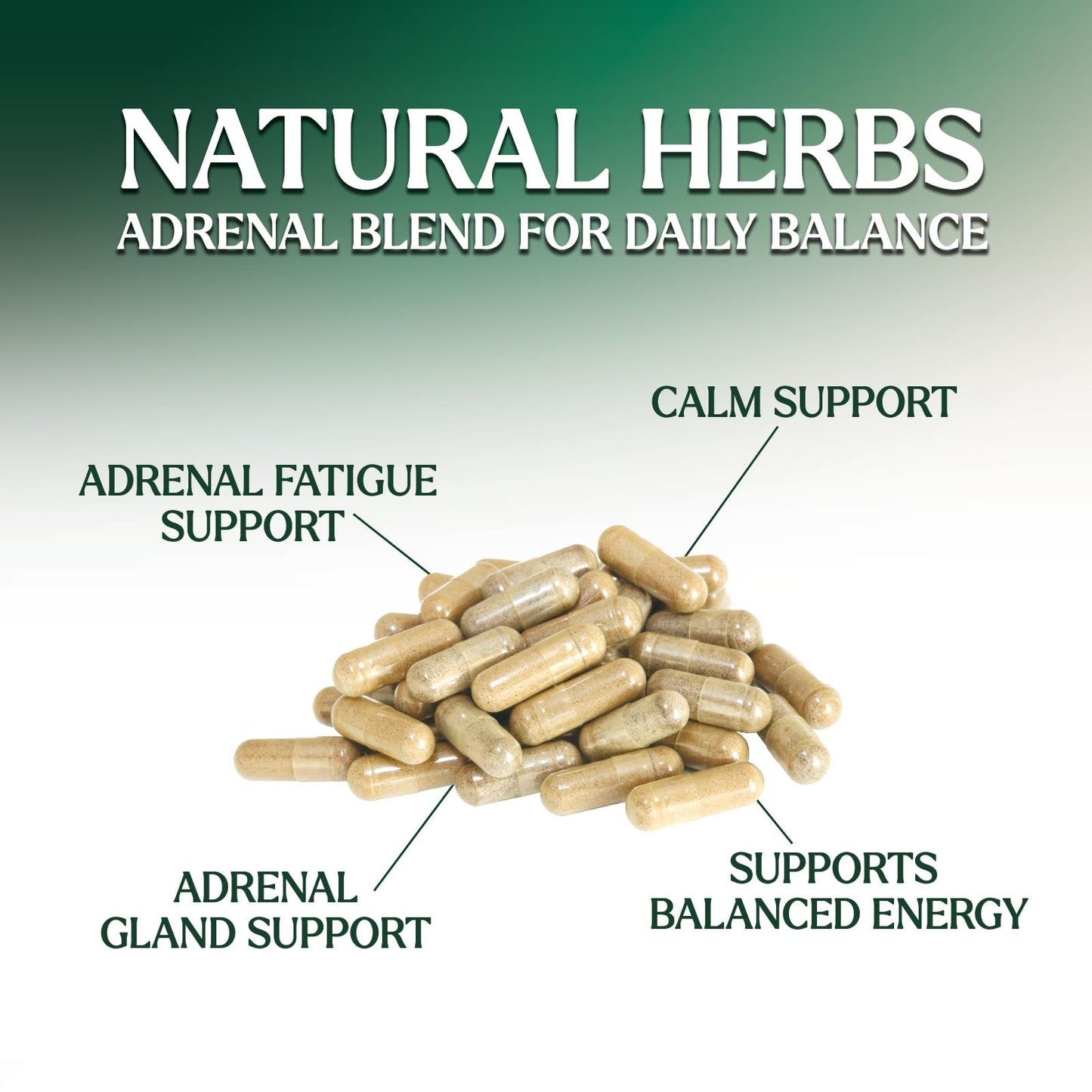 Nature's Nutrition Adrenal Support Cortex Complex 120 Capsules
