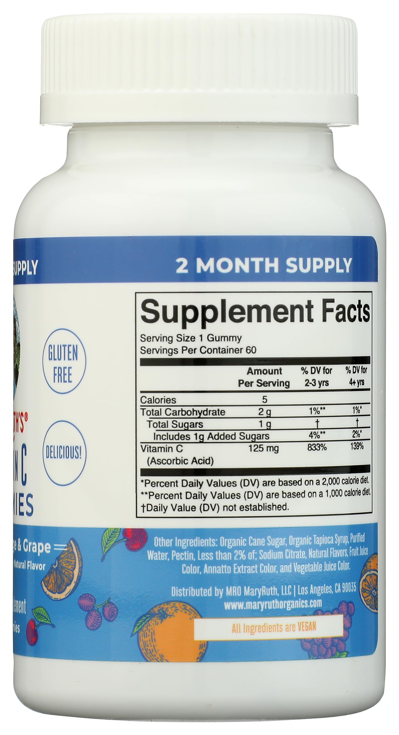 MaryRuth's Vitamin C Gummies, 60 Count