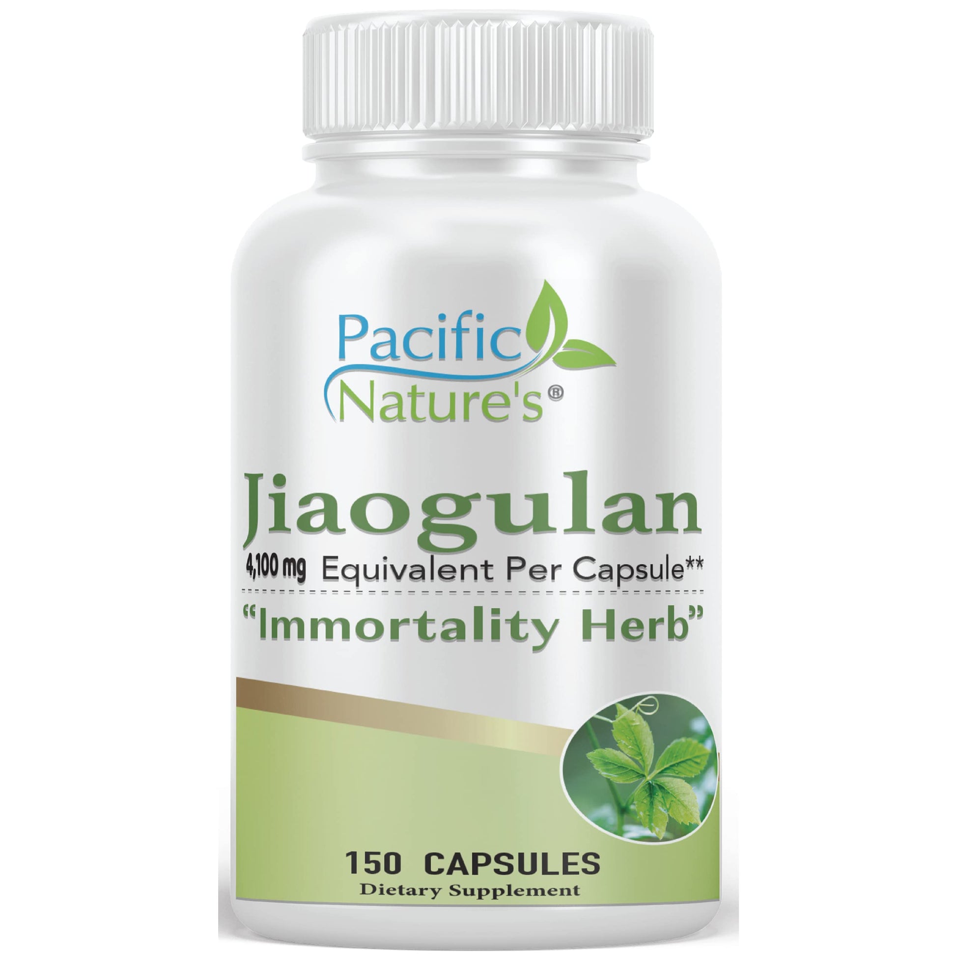 Pacific Nature's Jiaogulan Herbal Supplement Capsules, 1 Count