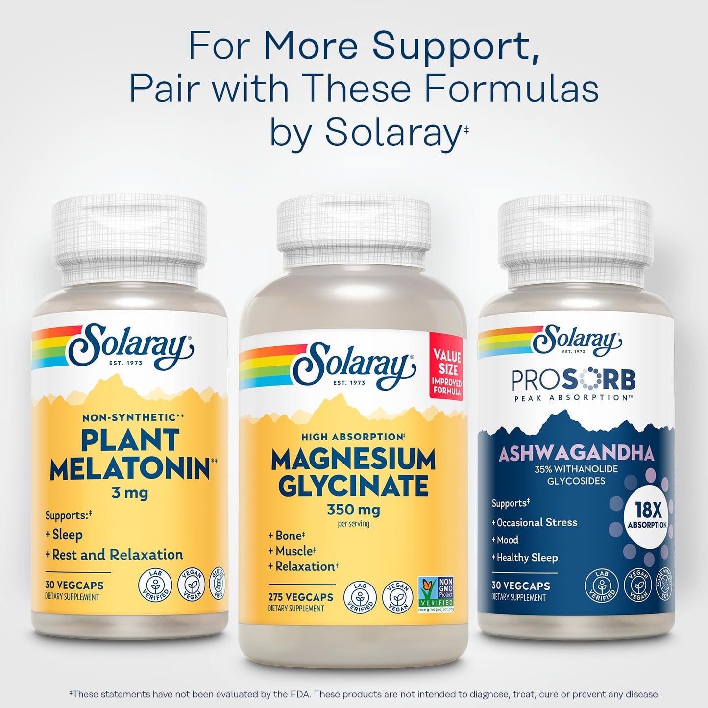 Solaray Plant Melatonin 3mg Capsule, 30 VegCaps