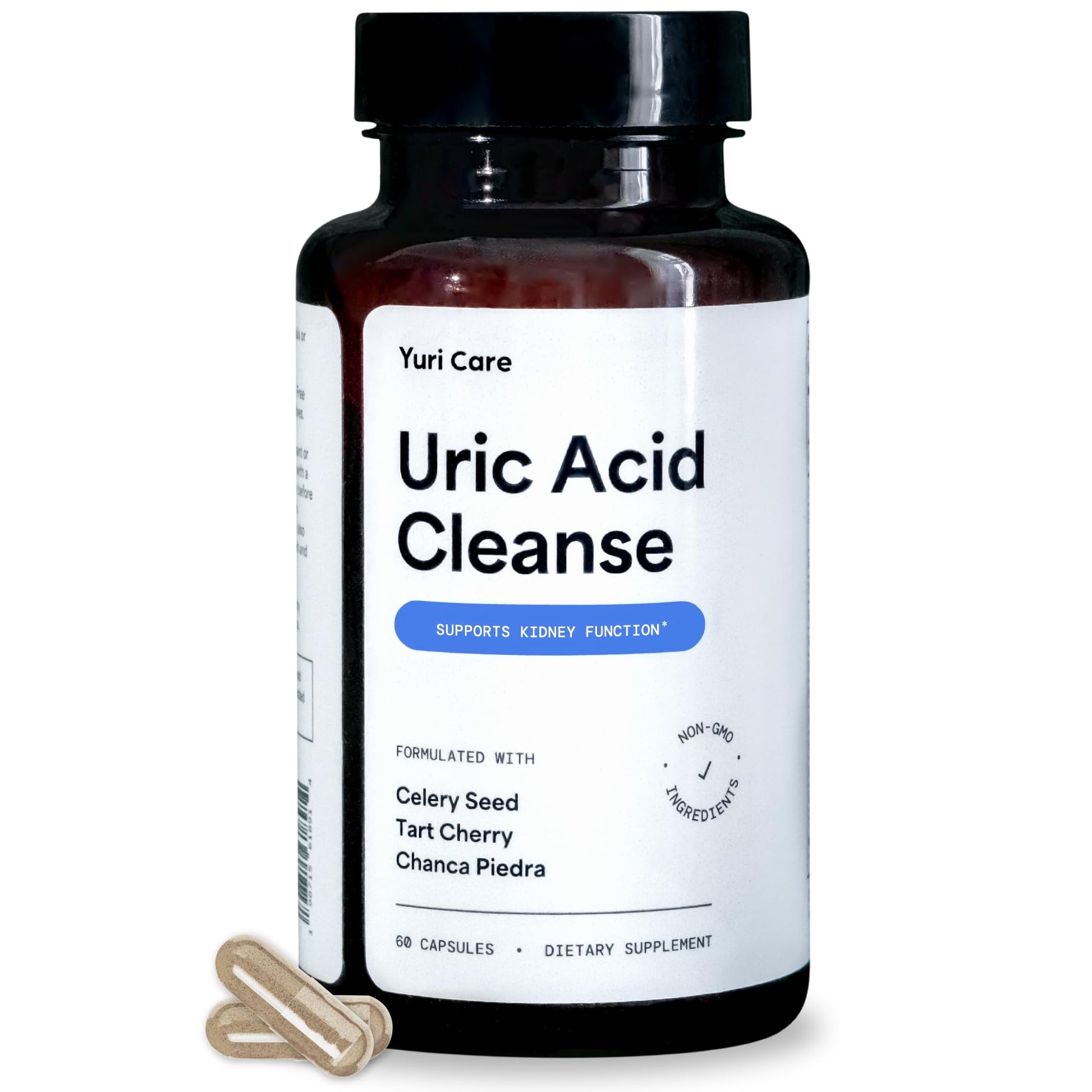 Yuri Care Natural Uric Acid Cleanse Capsules, 60 Count