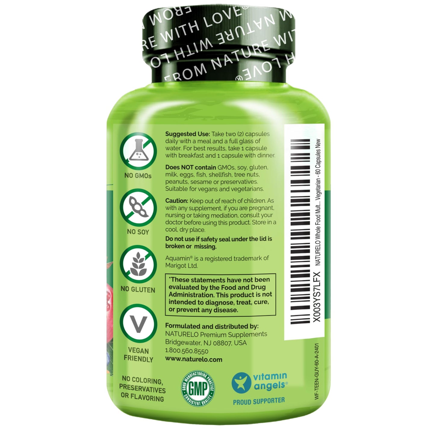 NATURELO Teen Multivitamin Capsule, 60 Capsules