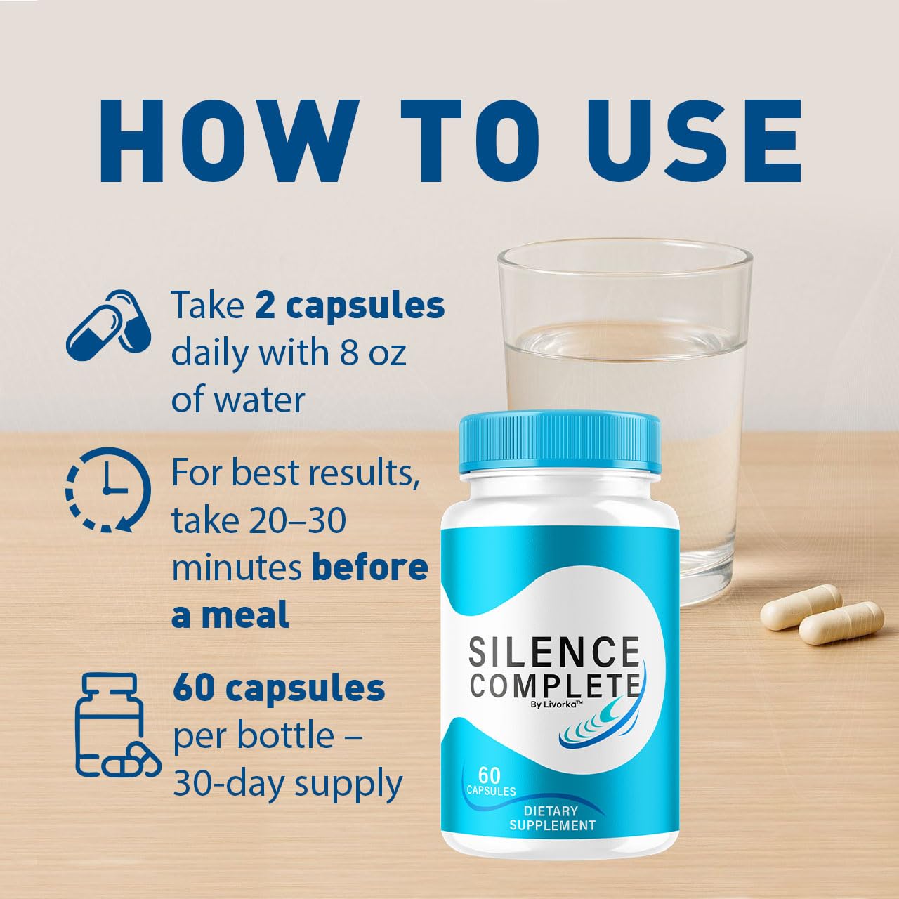 LIVORKA Silence Complete Premium Capsules 120 Capsules
