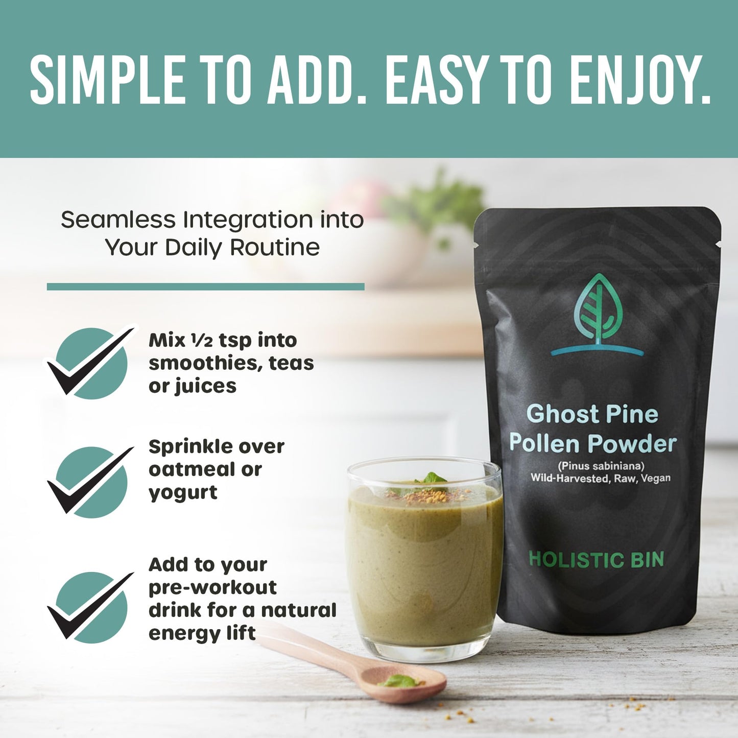 Holistic Bin Ghost Pine Pollen Powder 0.71 oz