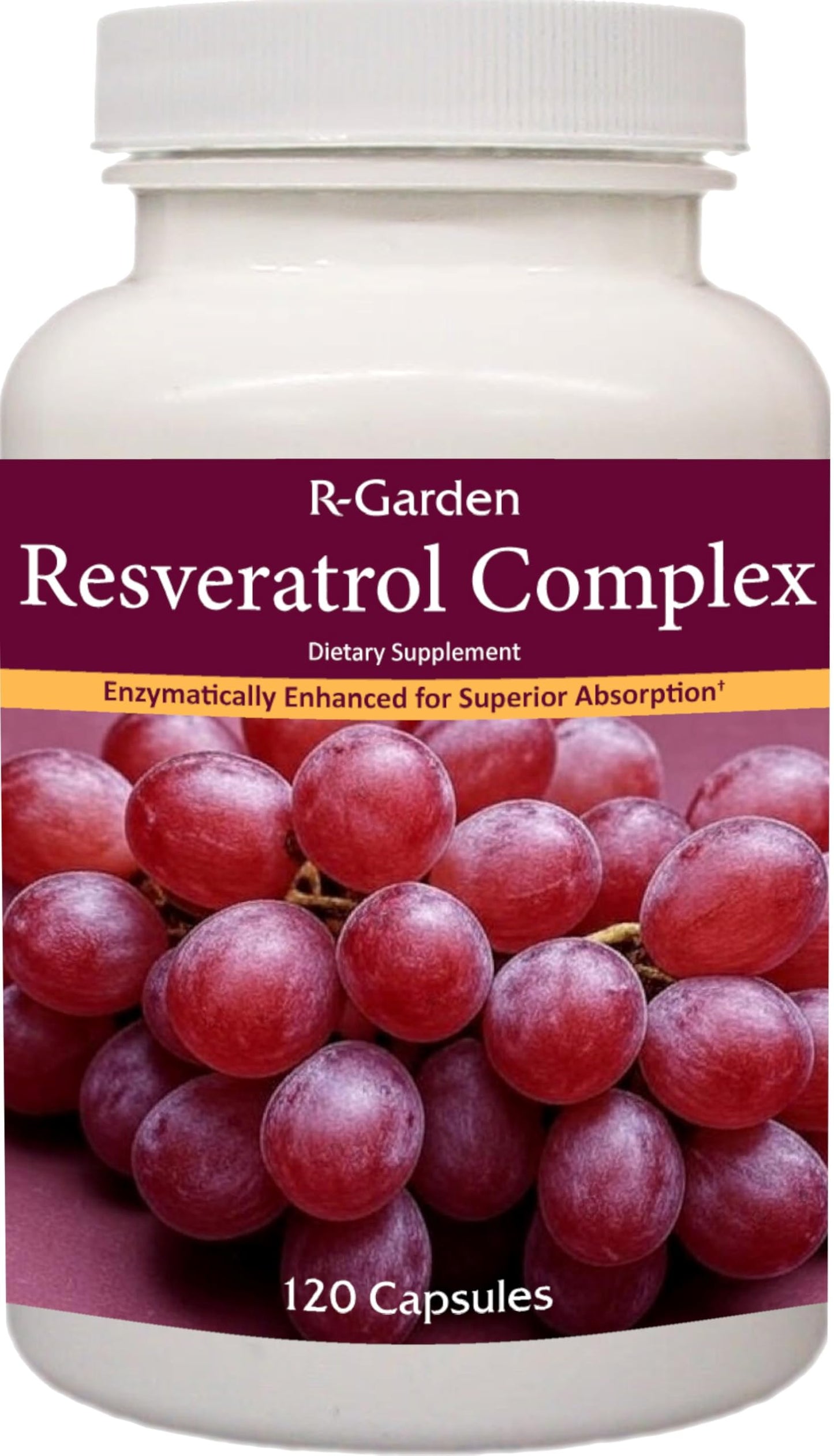 R-Garden Resveratrol Complex Capsules, 120 Capsules