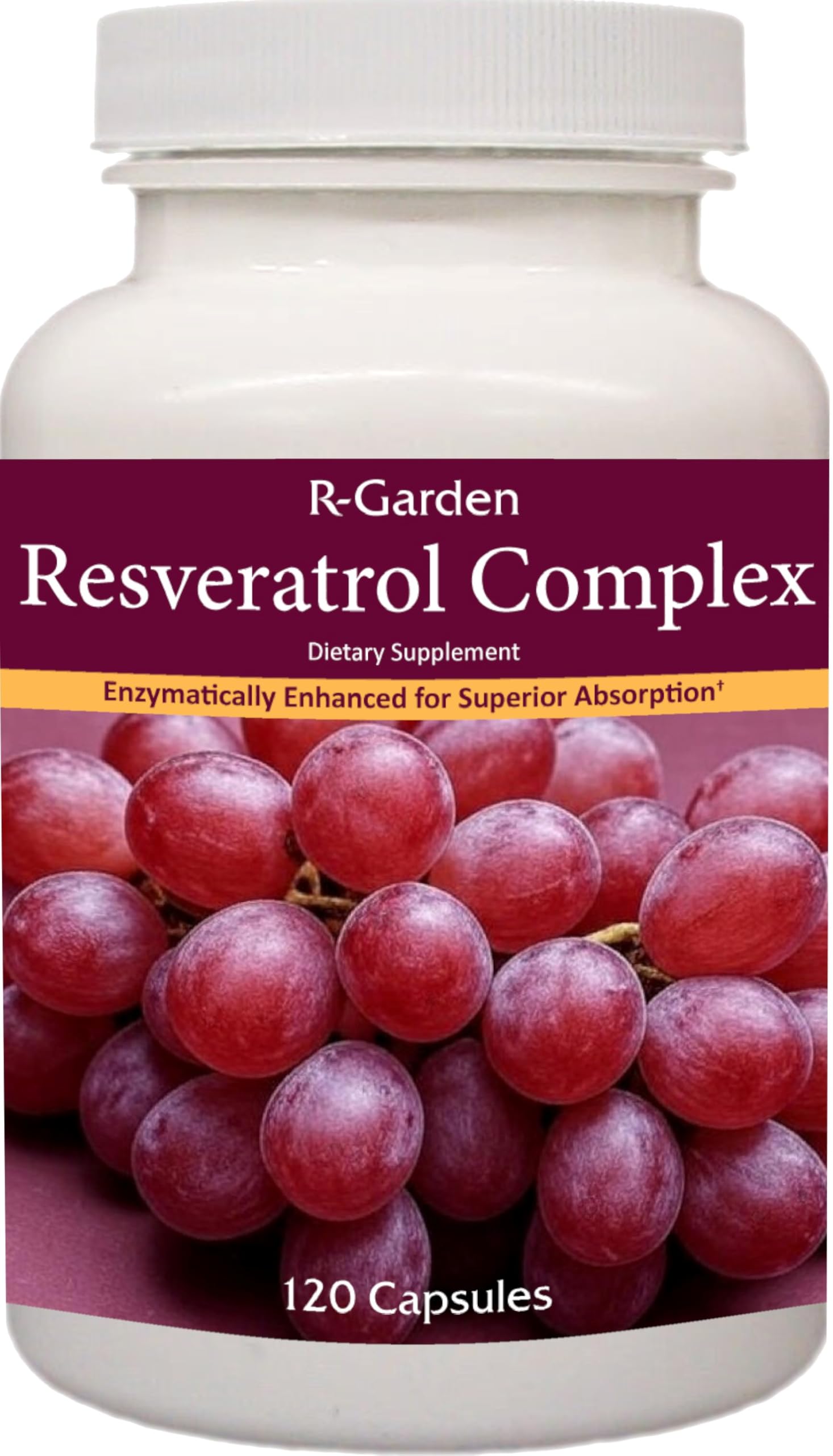 R-Garden Resveratrol Complex Capsules, 120 Capsules