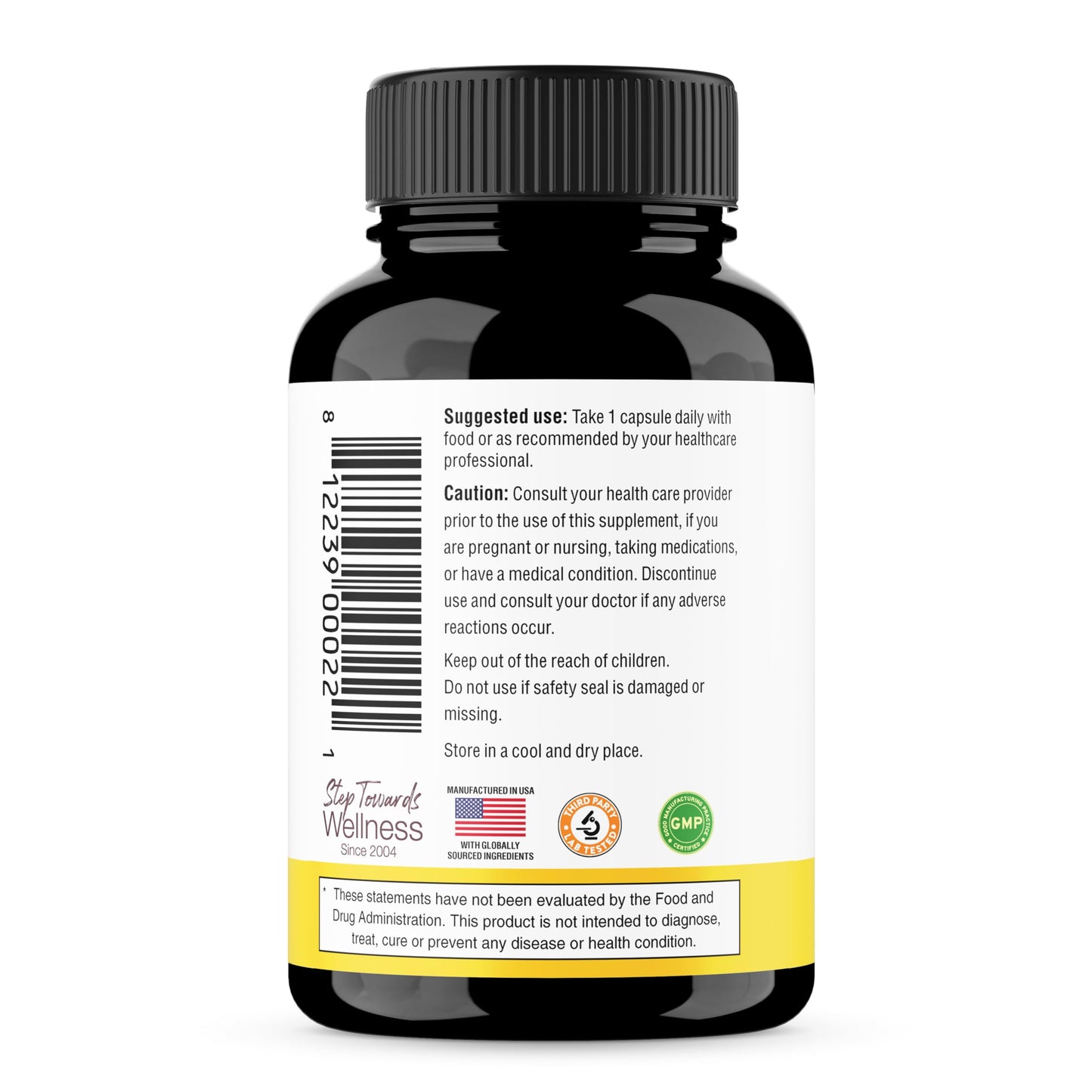 Sandhu's Curcumin C3 Complex with BioPerine 60 Capsules, Non-GMO