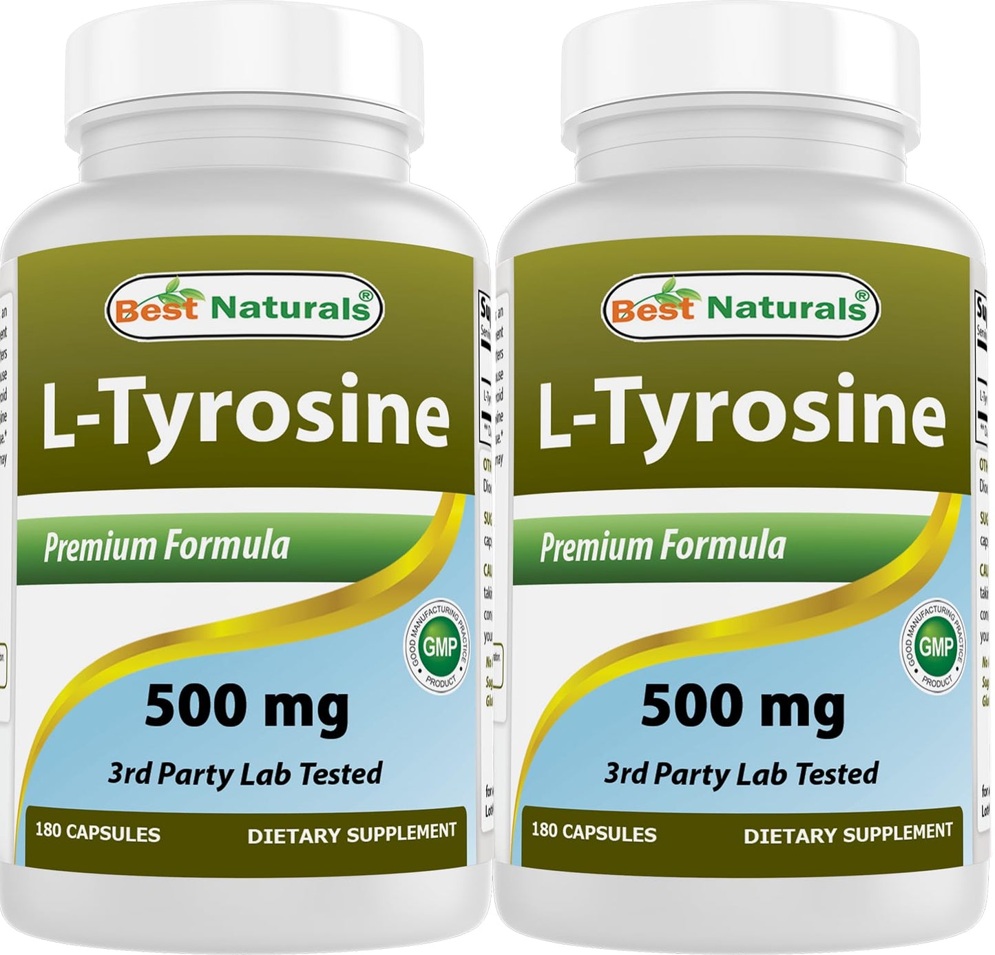 Best Naturals L-Tyrosine 500 mg Capsules, 360 Capsules