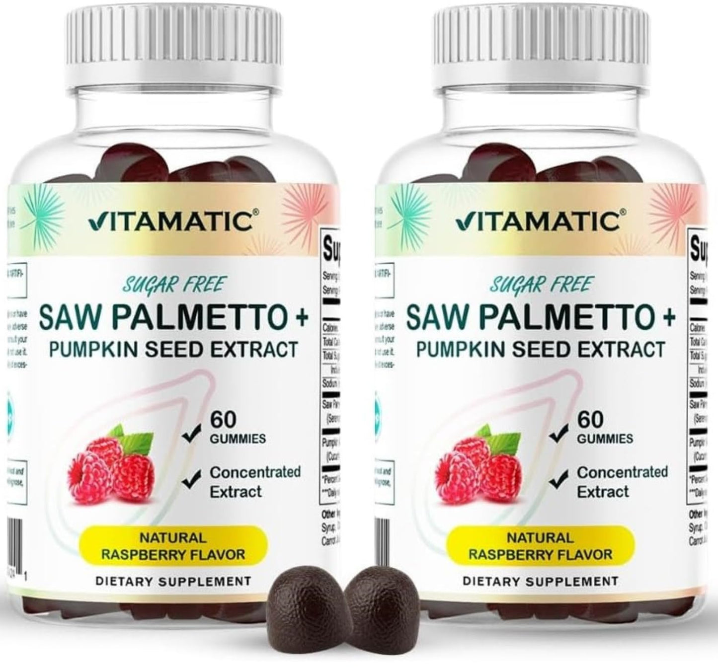 Vitamatic Pumpkin Seed & Saw Palmetto Gummies 120 Count