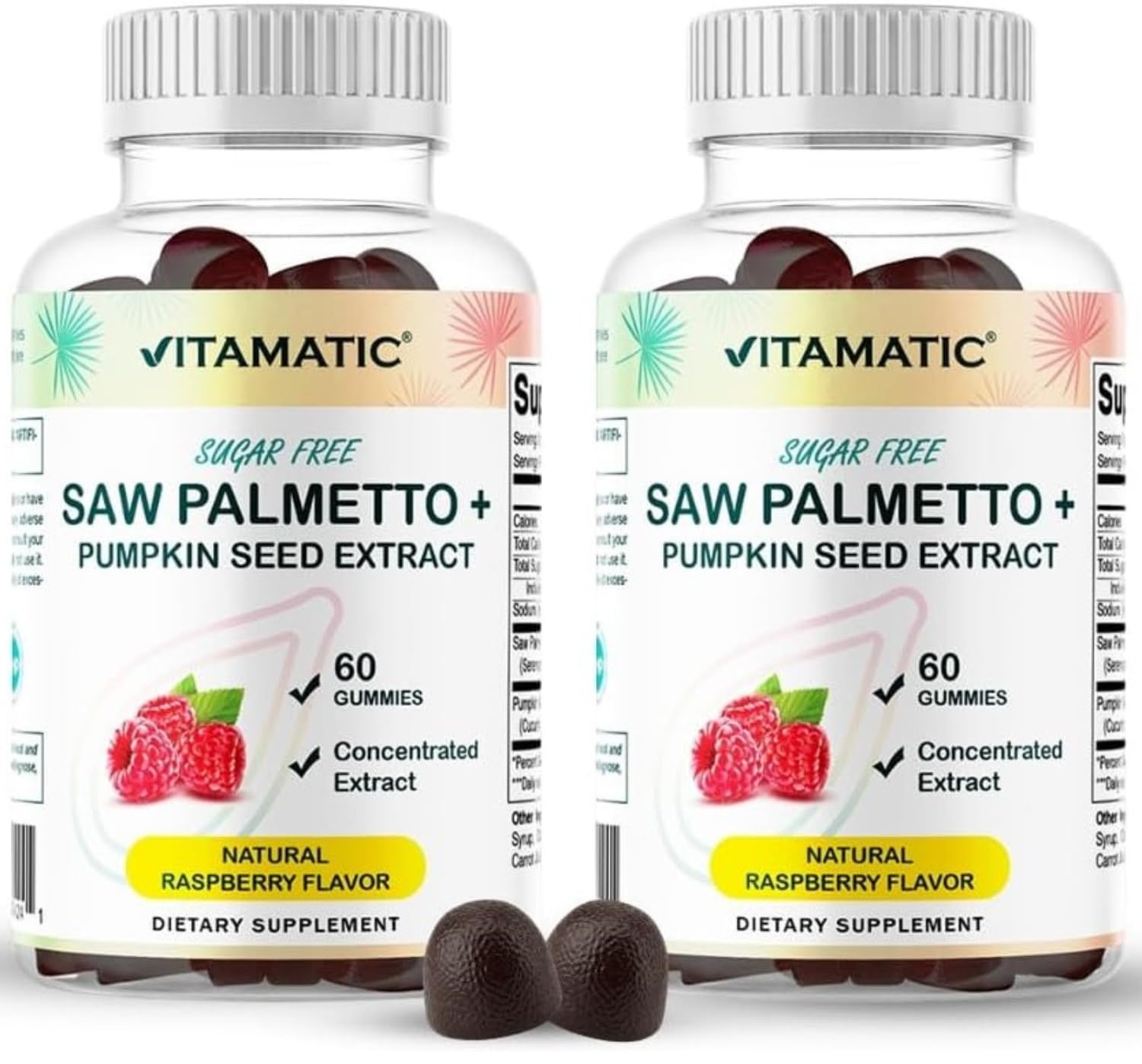 Vitamatic Pumpkin Seed & Saw Palmetto Gummies 120 Count