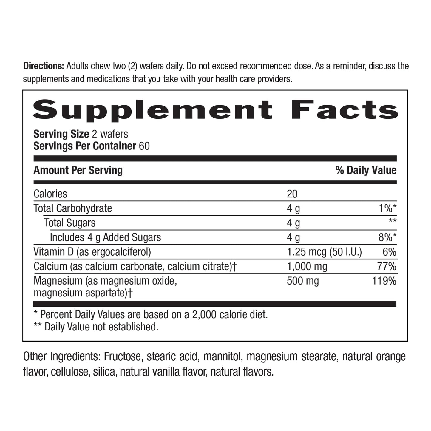Country Life Cal-Snack Calcium Magnesium with Vitamin D Chewable Tabs 120