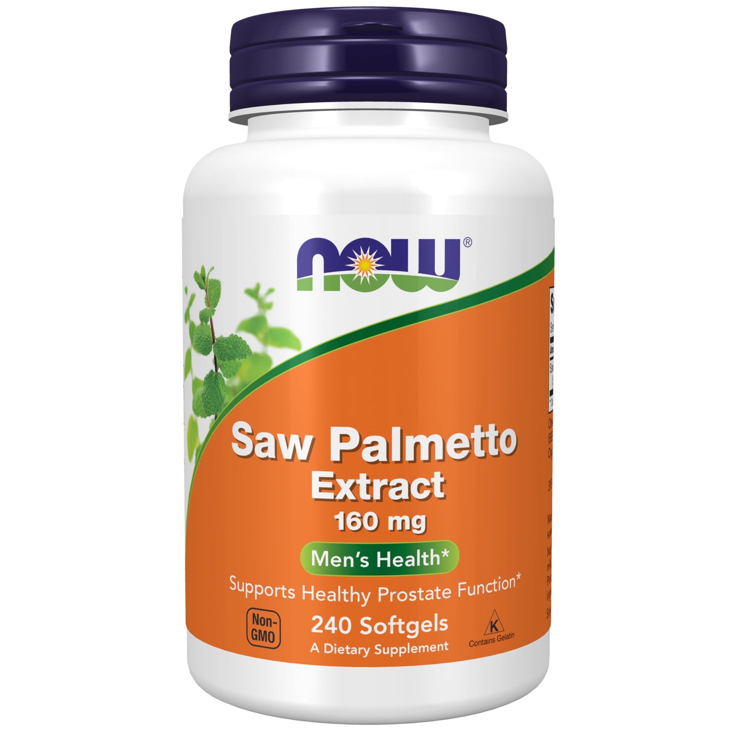 NOW Foods Saw Palmetto Extract 160 mg Softgels, 240 Count