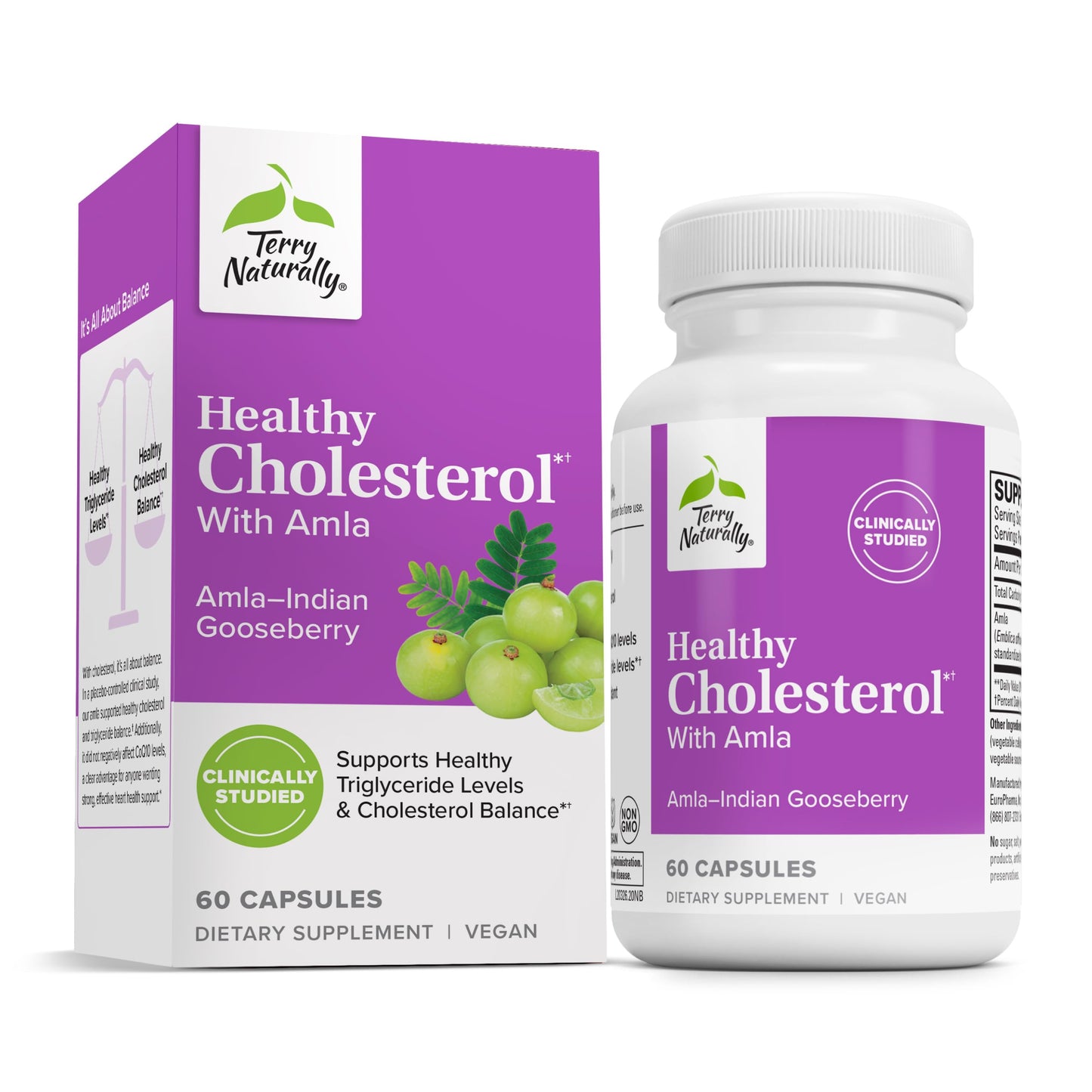Terry Naturally Healthy Cholesterol with Amla Capsule, 60 Count