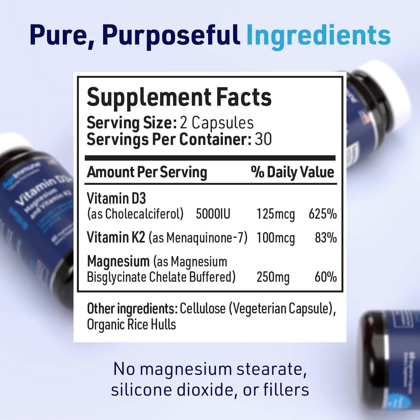 AgeImmune Brilliant D3+ Complex Capsules, 60 Count