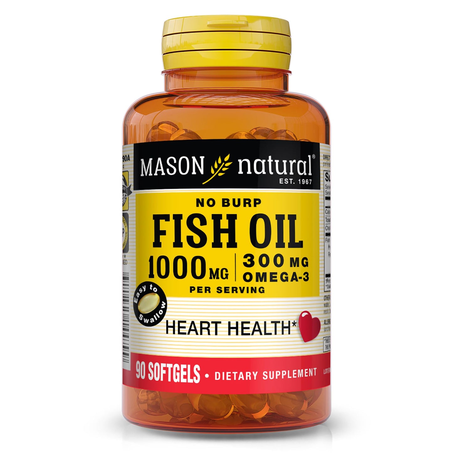 MASON NATURAL Omega 3 Fish Oil Softgels 90