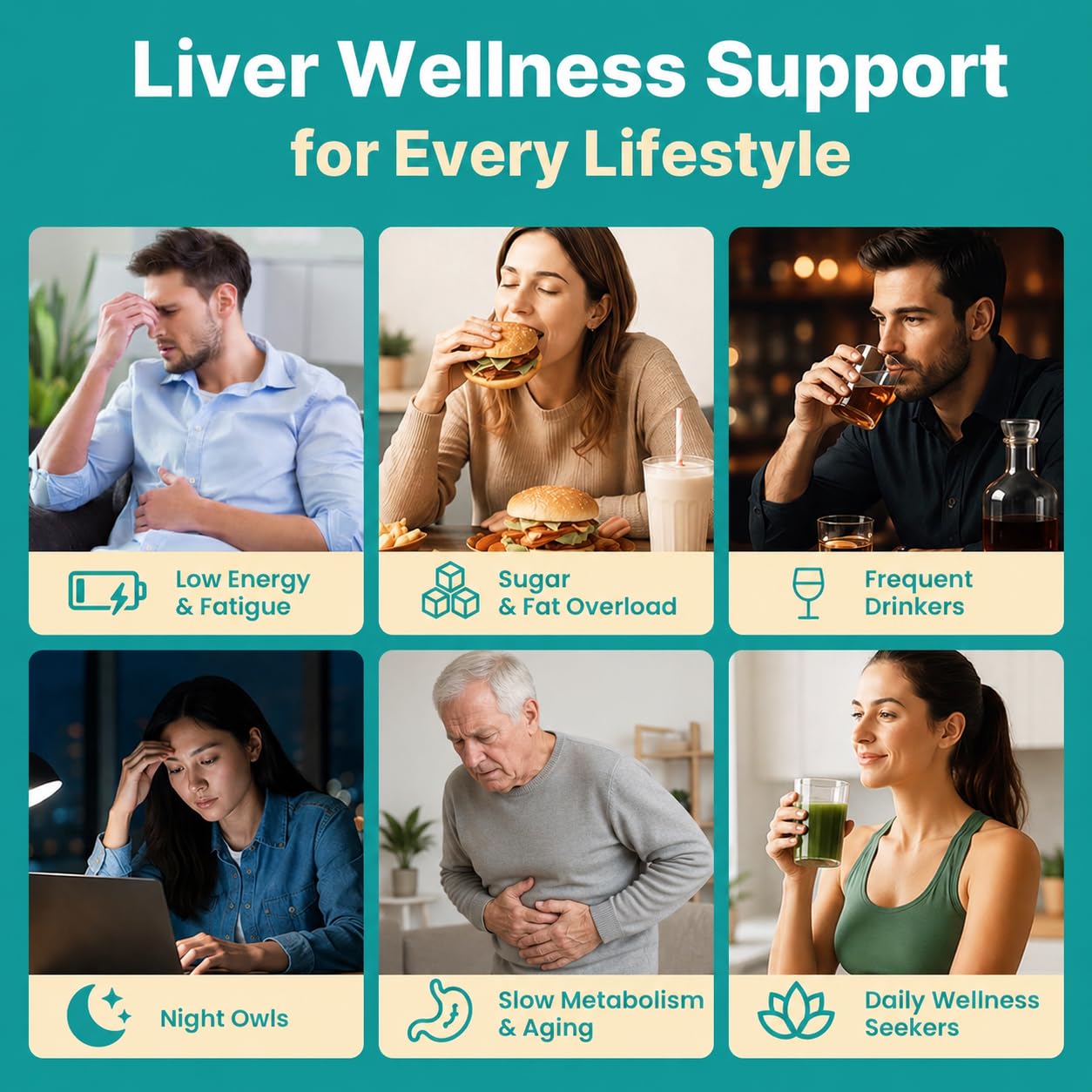Kaumipor Liver Detox Cleanse & Repair Liver Support Supplement with Milk Thistle Gummy 180