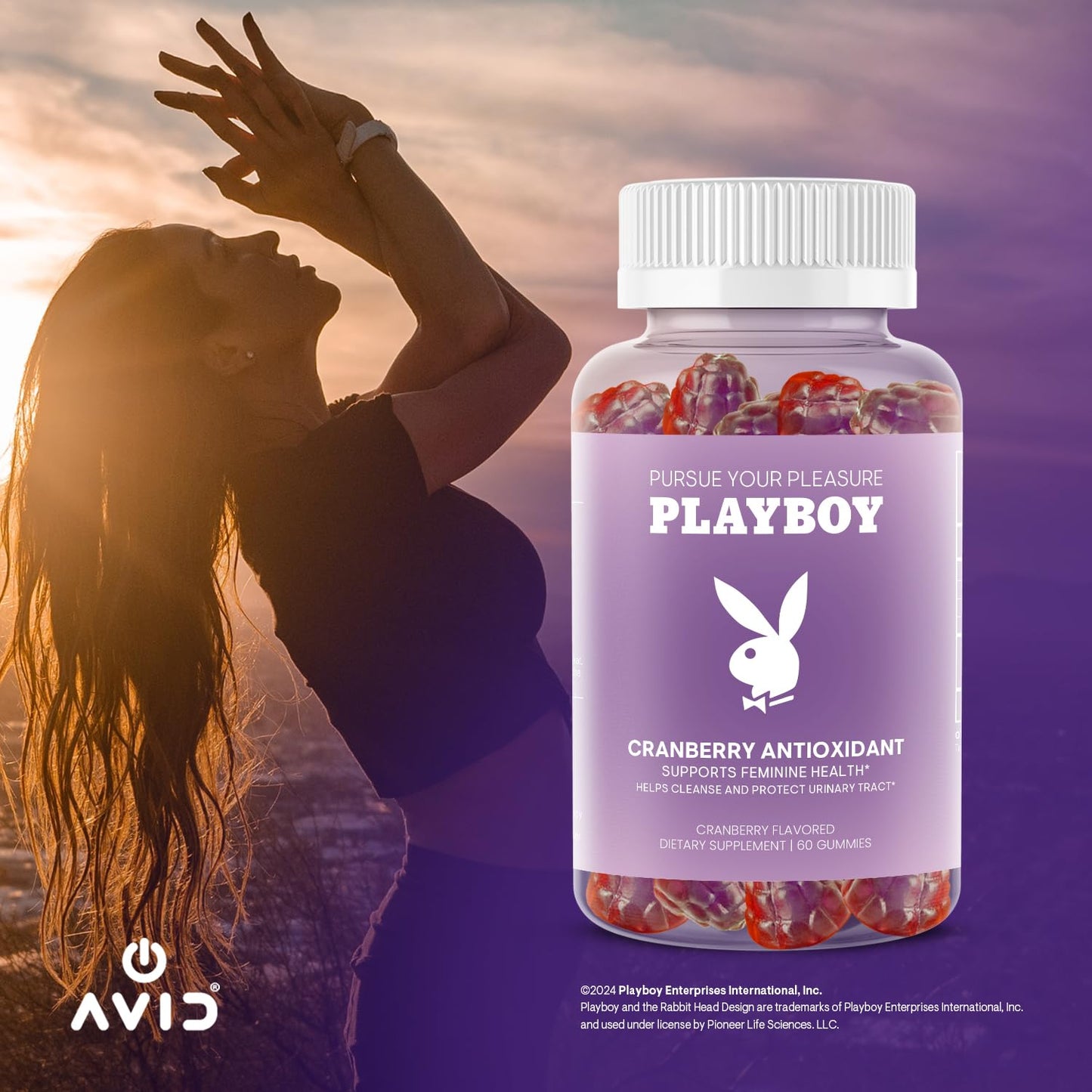 Avid Feminine Health Cranberry Antioxidant Gummies for Women, 60 Count