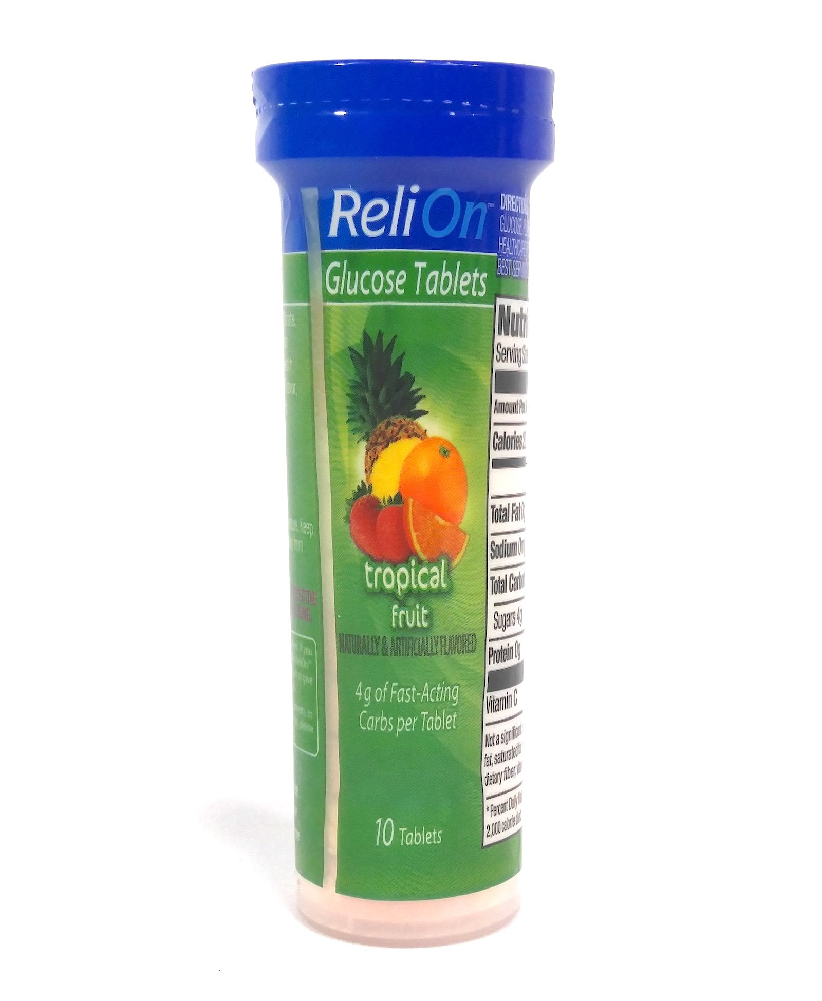 TNDCKP ReliOn Glucose Tropical Fruit 10 Tablets