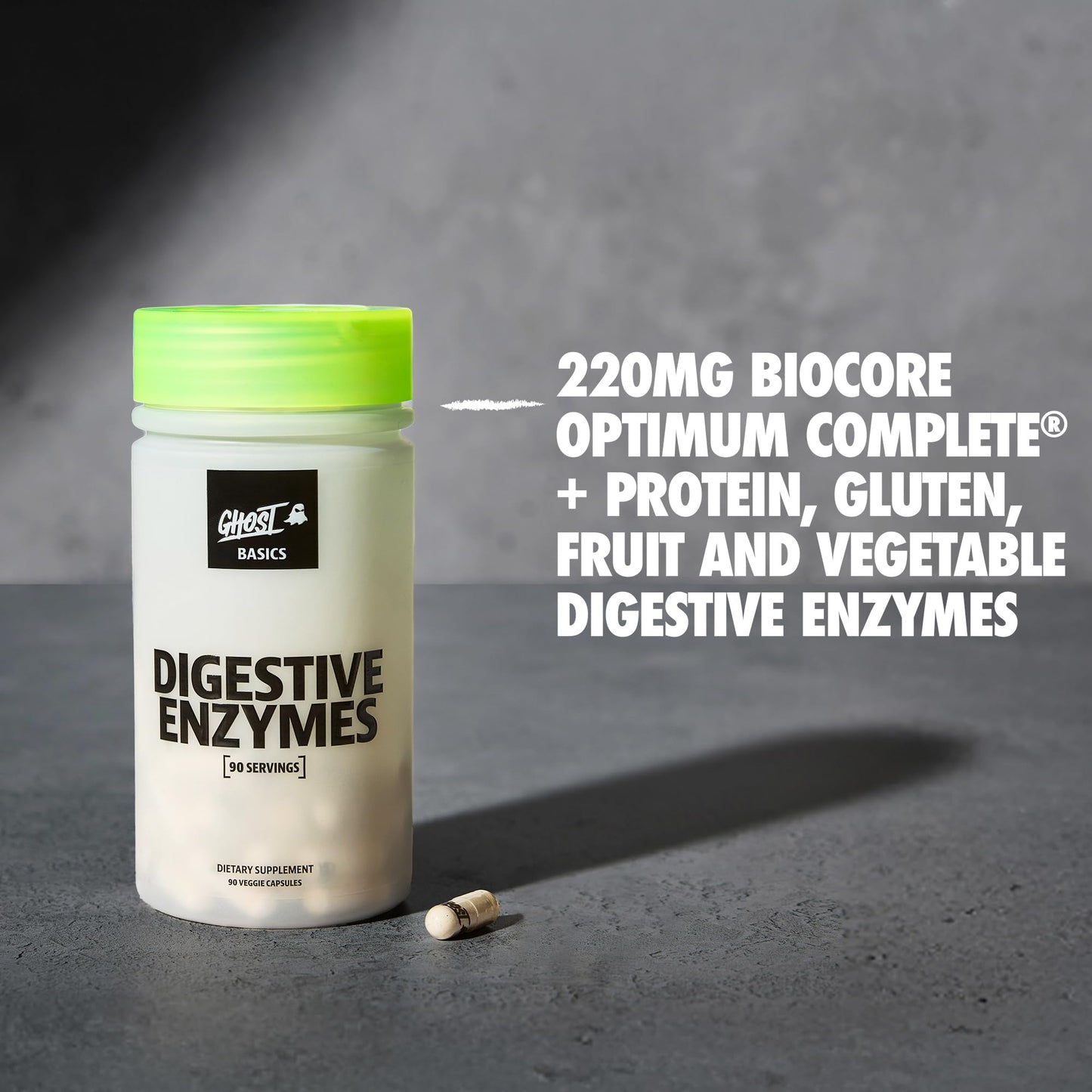 GHOST Basics Digestive Enzymes Capsule, 90 Count