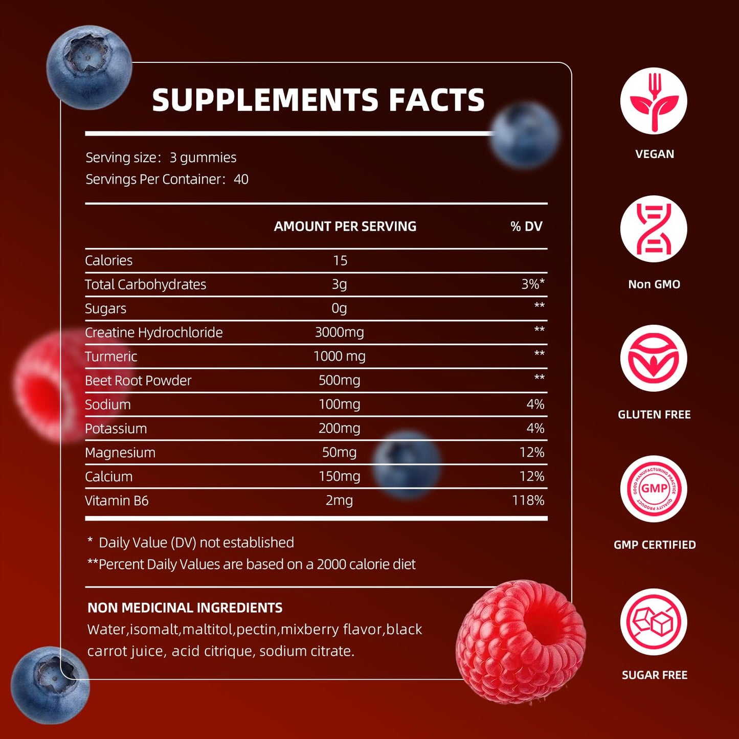 Bageto Creatine HCl Gummies 120 Gummies