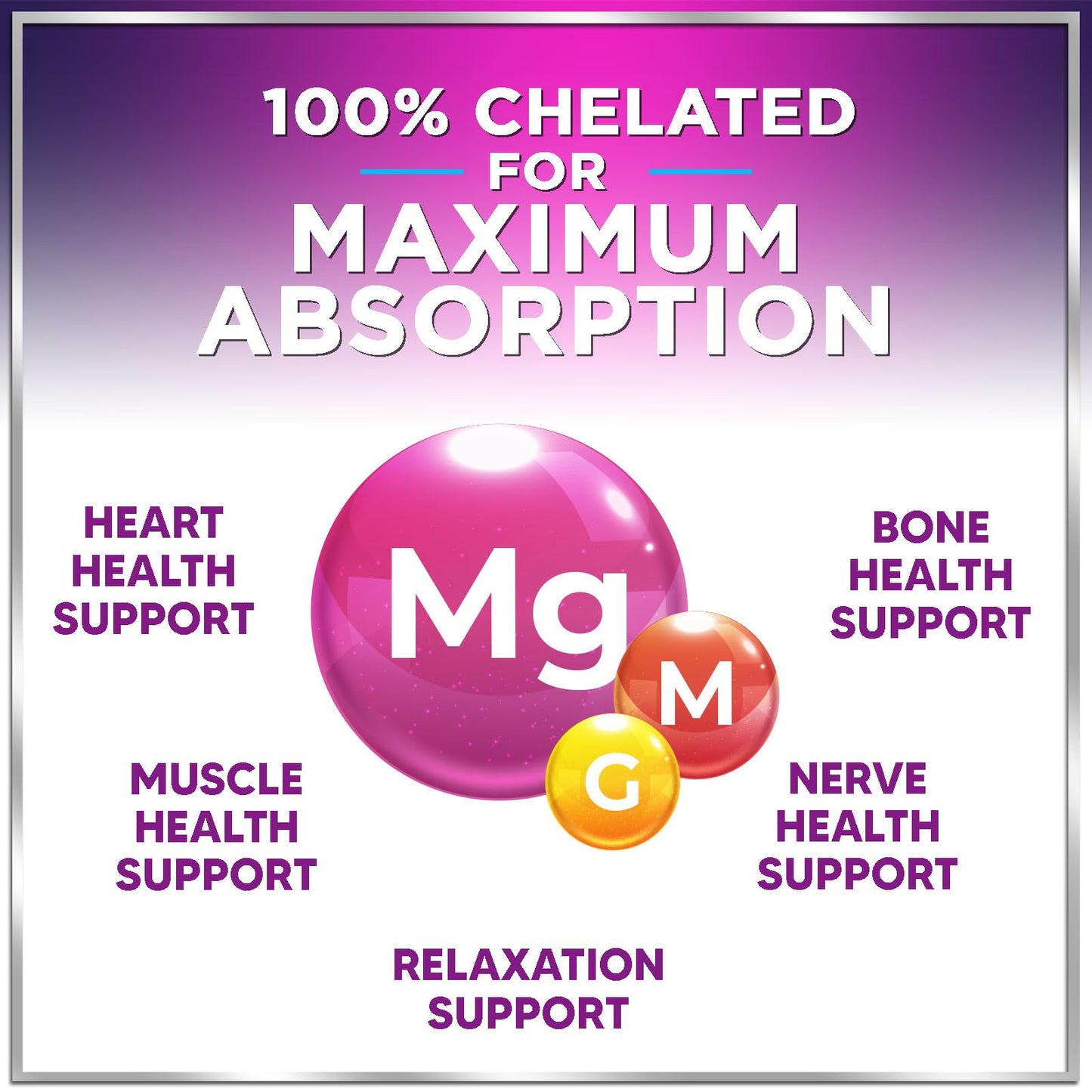 Hello Lovely! Magnesium Glycinate Supplement Capsules 120