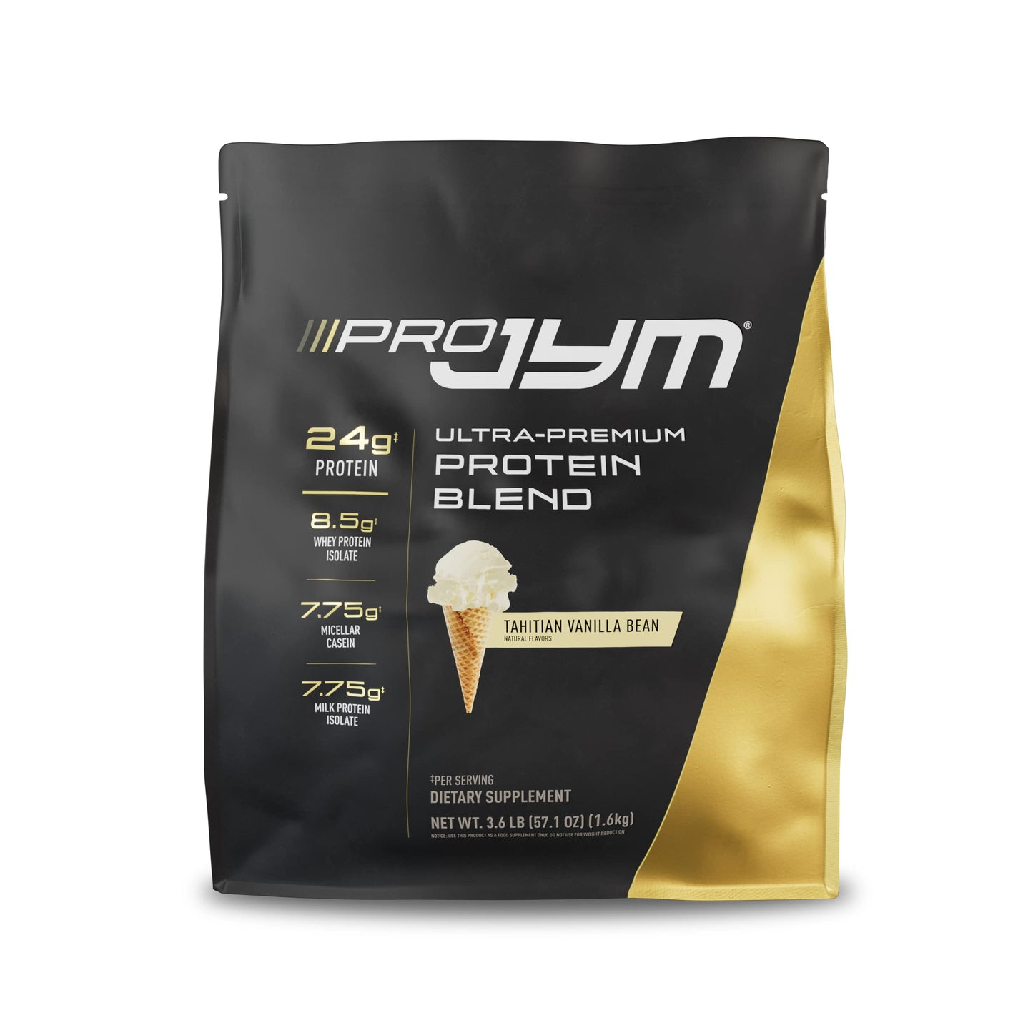 JYM Supplement Science PRO JYM Tahitian Vanilla Bean & PRE JYM Black Cherry Powders, 51 Servings (Pack of 1)
