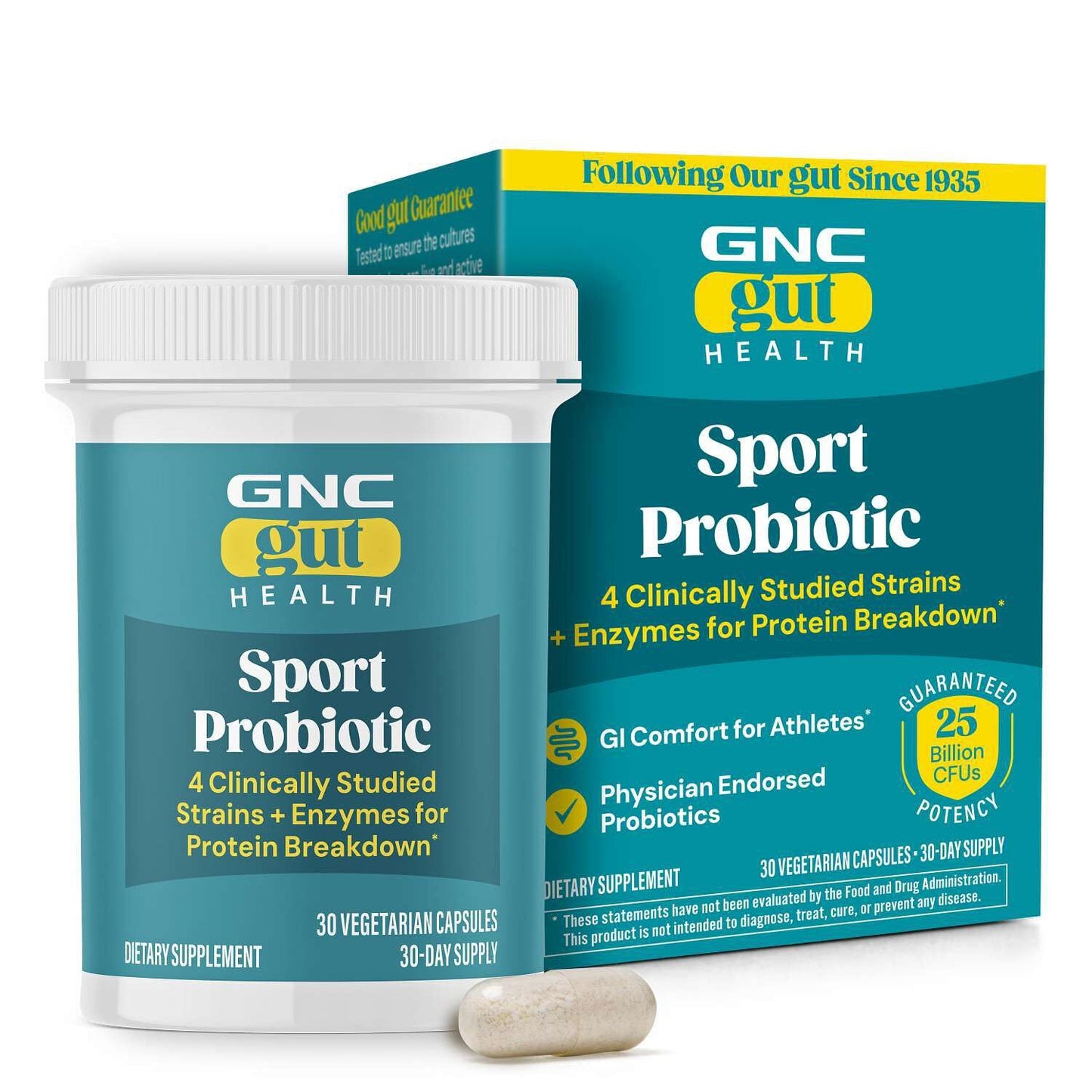GNC Sport Probiotic 25 Billion CFU, 30 Capsules