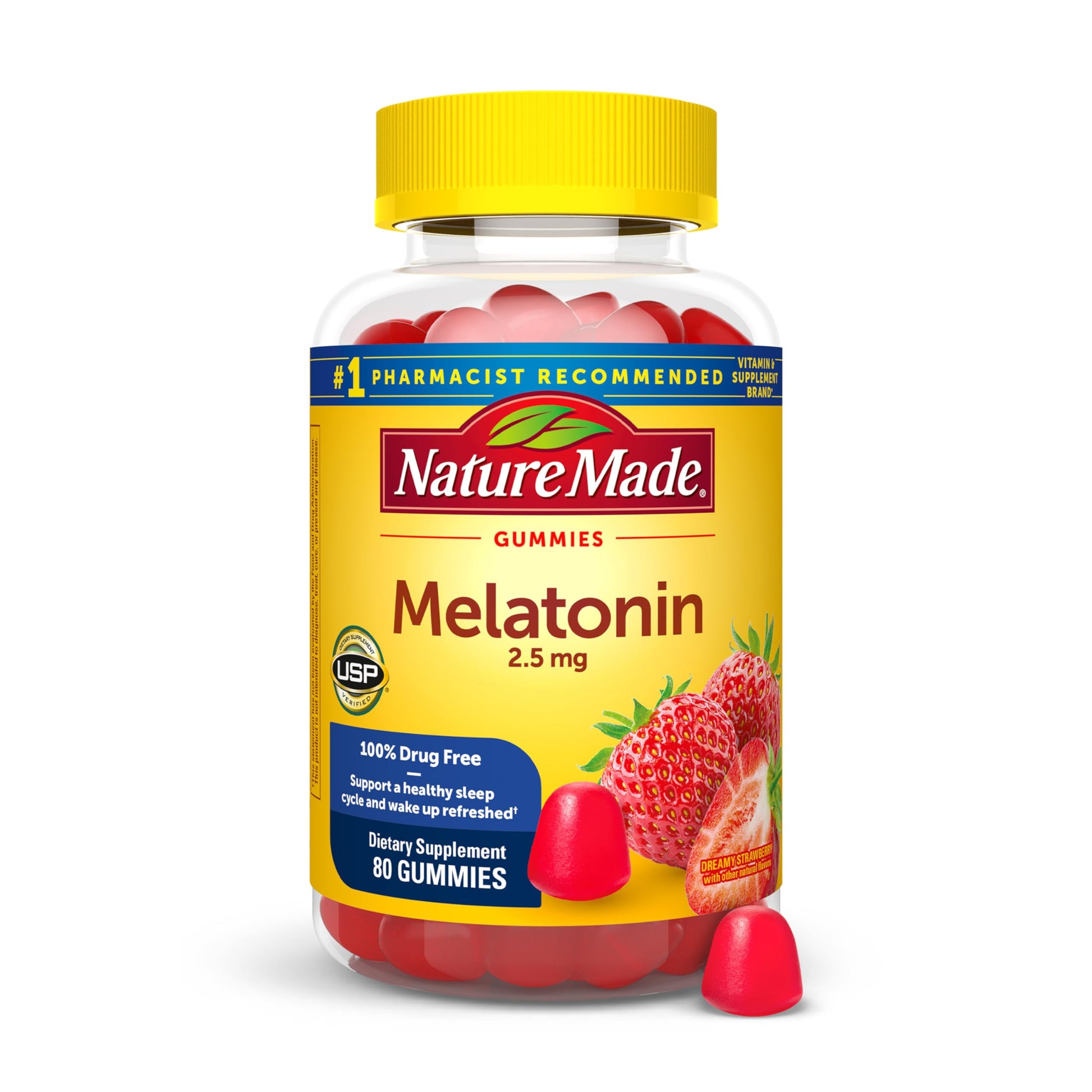 Nature Made Melatonin Gummies 2.5 mg, 80 Count