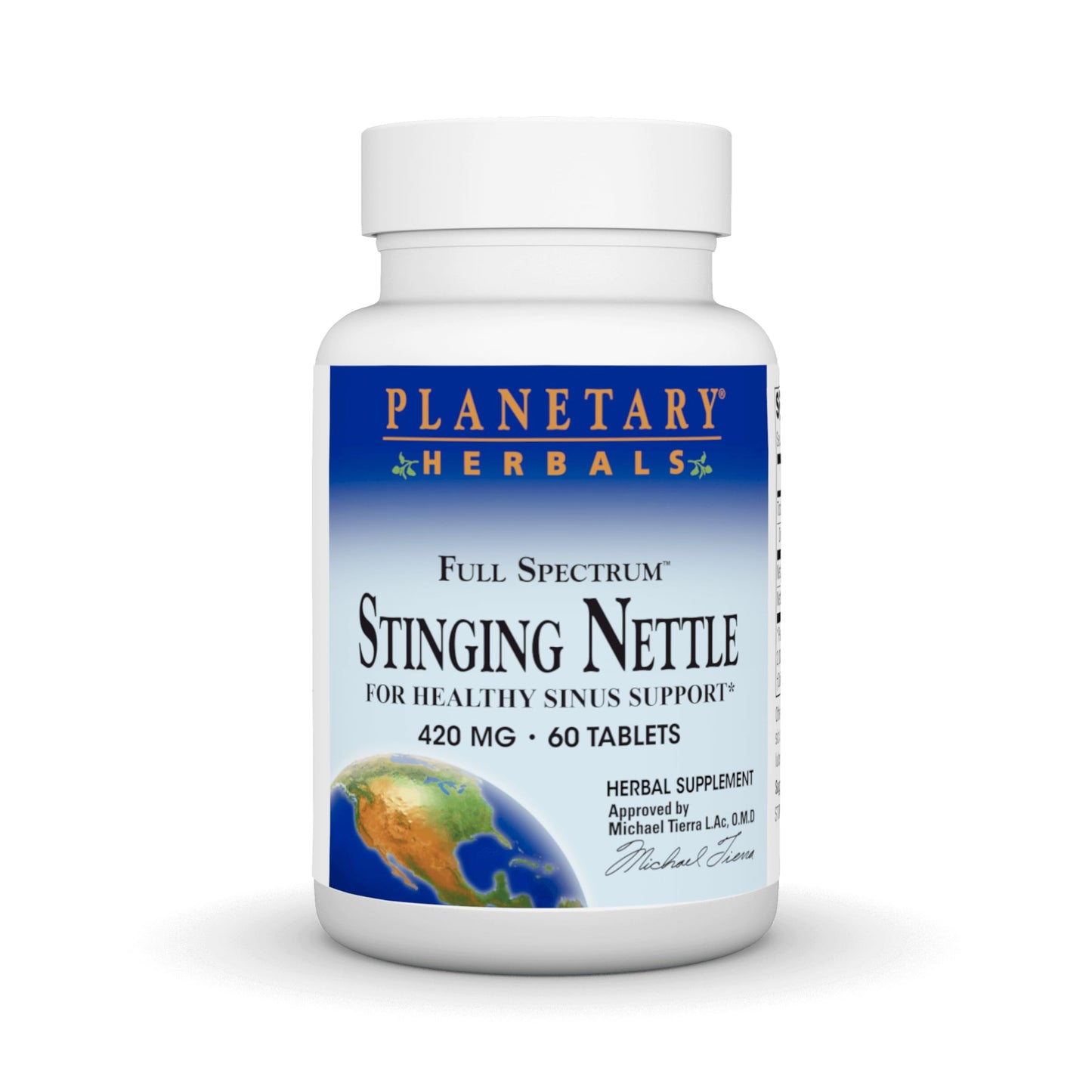 Planetary Herbals Full Spectrum Stinging Nettles 420 mg Tablet, 60 Tablets