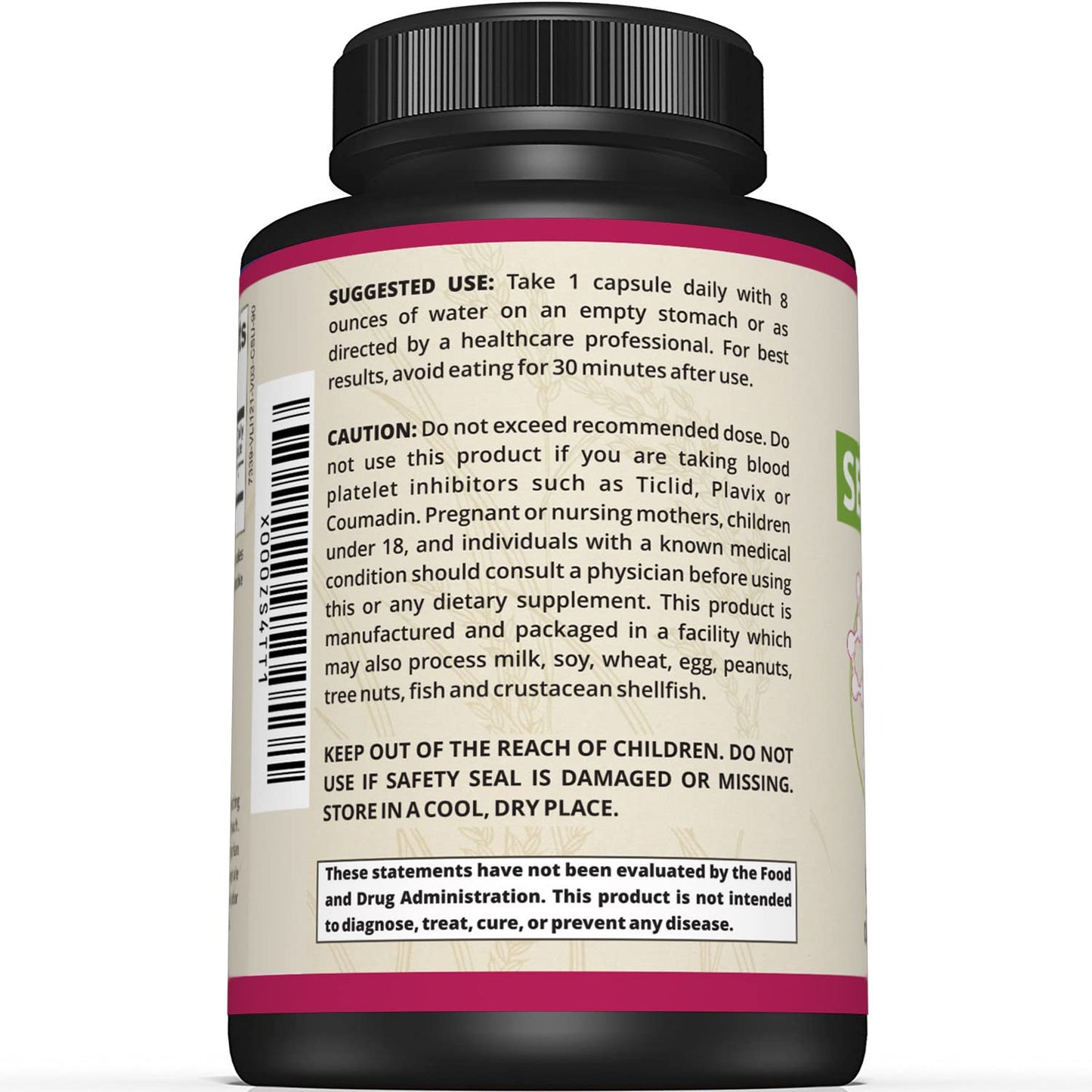 Sunergetic Serrapeptase Enzyme Supplement 90 Capsules
