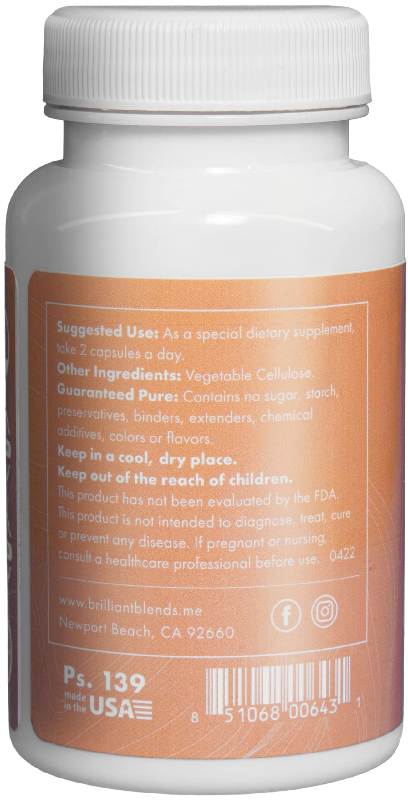 Brilliant Blends ENRICH Adaptogen Supplement Capsule, 30 Count