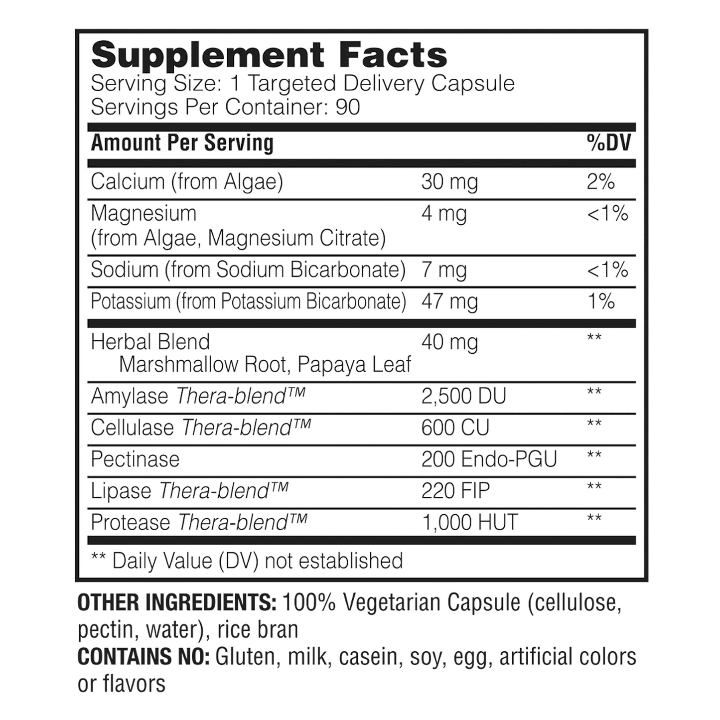 Enzymedica pH-Basic Capsule, 90 Count