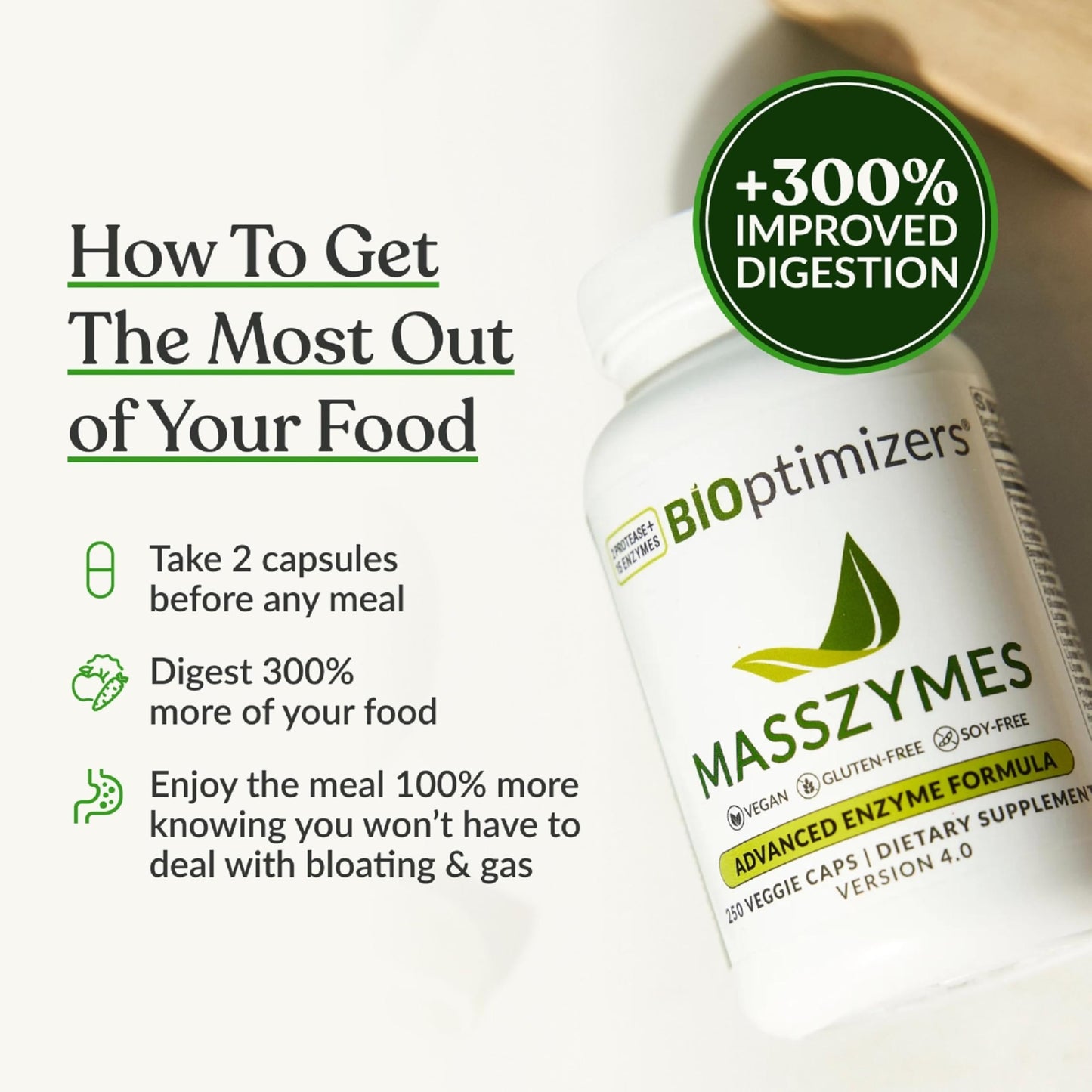 BIOptimizers MassZymes Capsules 250