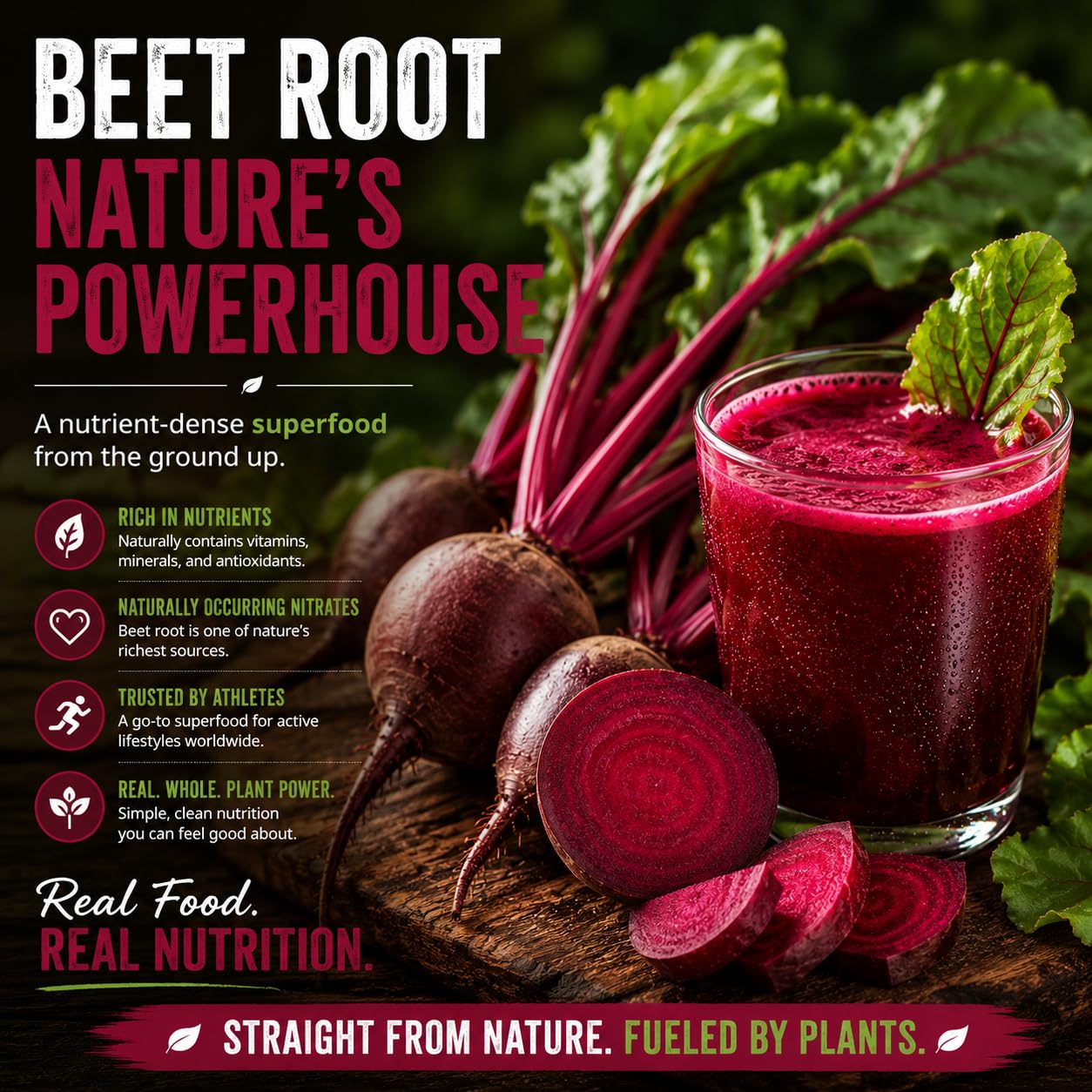 Organic Muscle Reds Superfood Acai Berry Powder 30 Servings