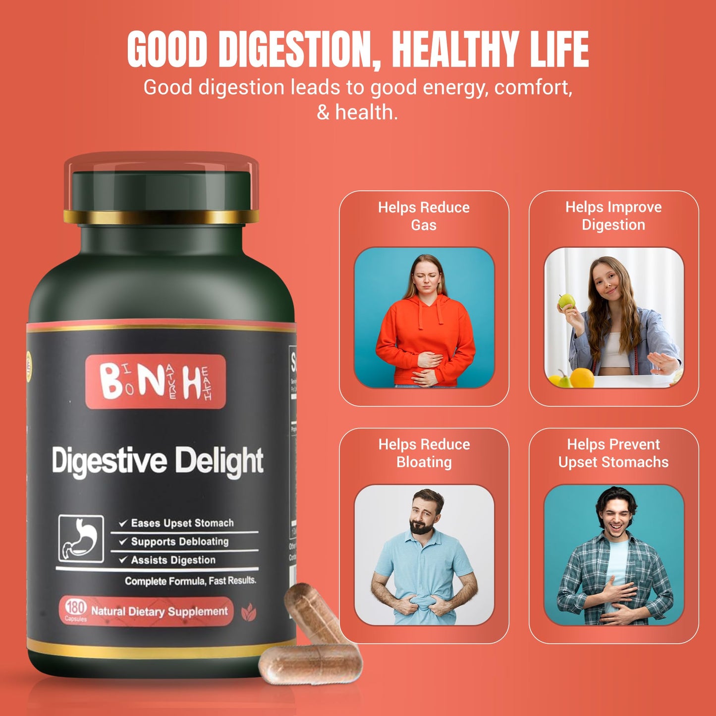 BNH Digestive Delight Capsule 180 Capsules