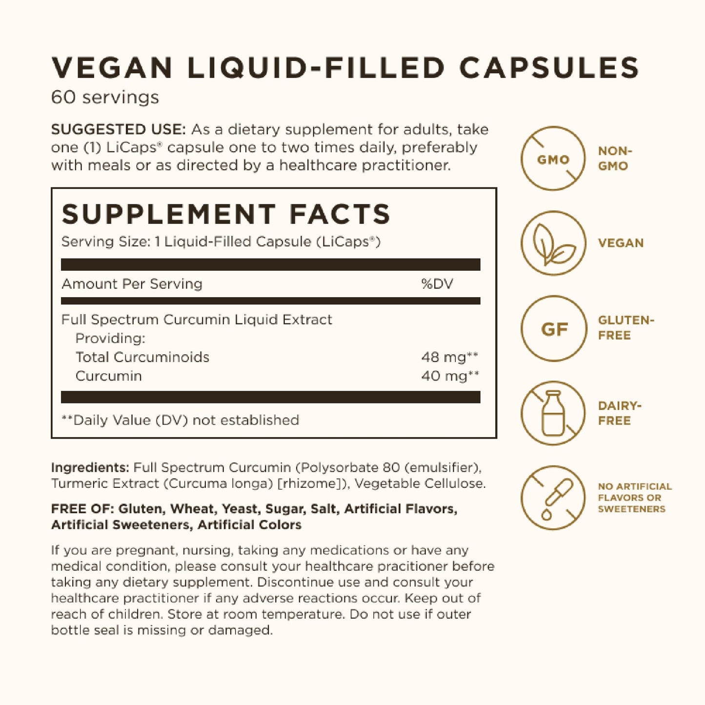 Solgar Full Spectrum Curcumin Softgels 60 Count