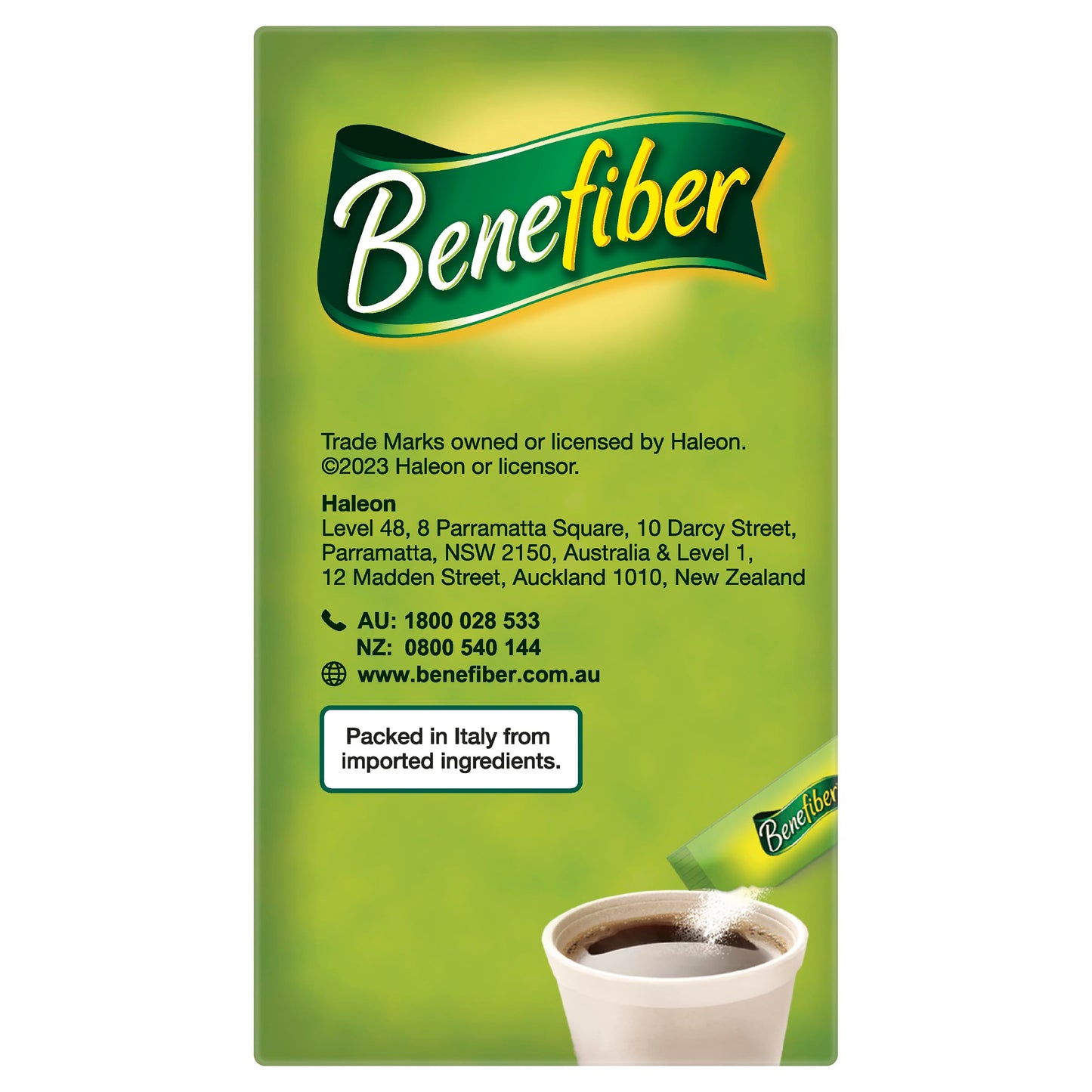 Benefiber Natural Fibre Supplement On-The-Go Stick Powder 28 Pack