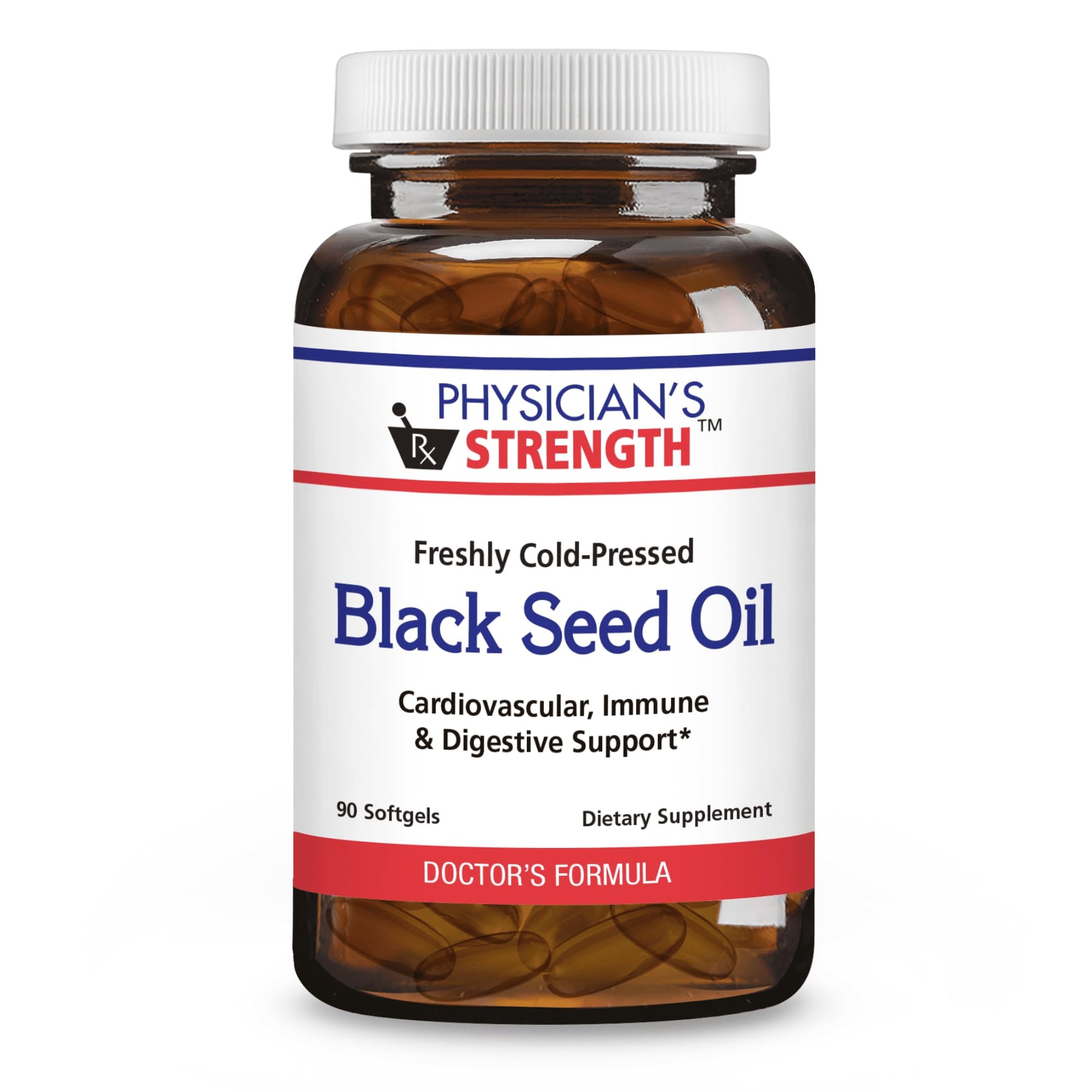 Physician's Strength Black Seed Oil Softgels, 90 Count