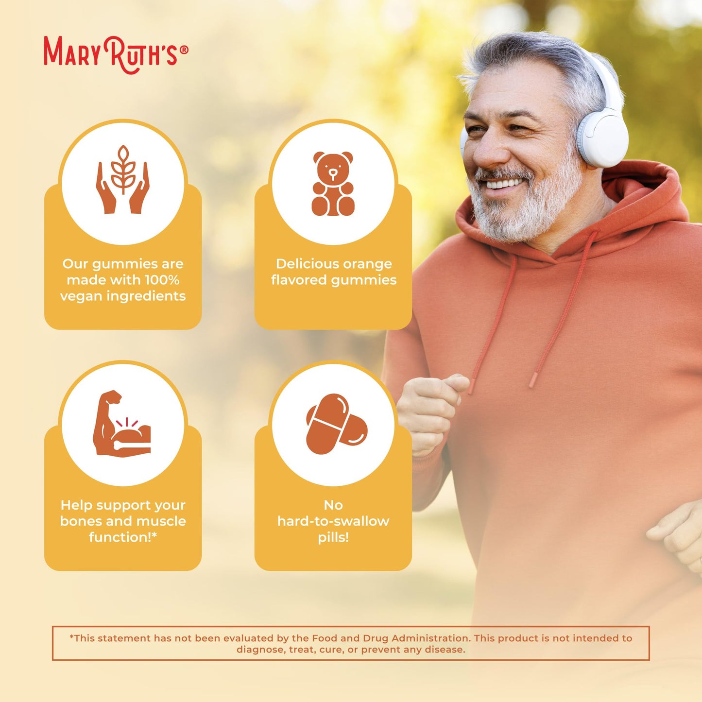 MARYRUTH'S Vitamin D3 Gummies, 60 Gummies