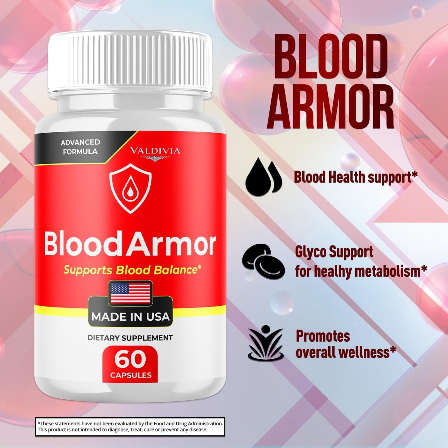 Valdivia BloodArmor Advanced Formula Blood Support Capsule, 300 Capsules