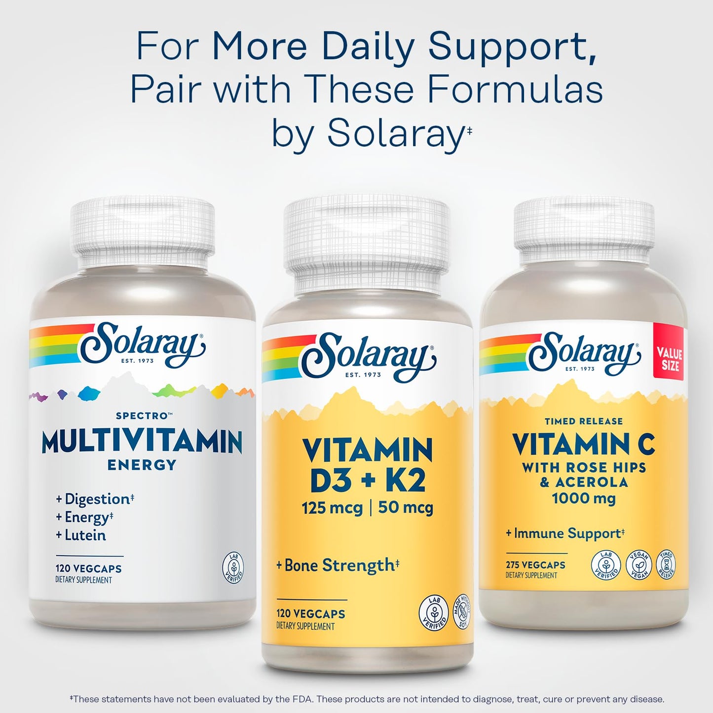 Solaray Spectro Energy Multivitamin (Energy) Capsules, 120